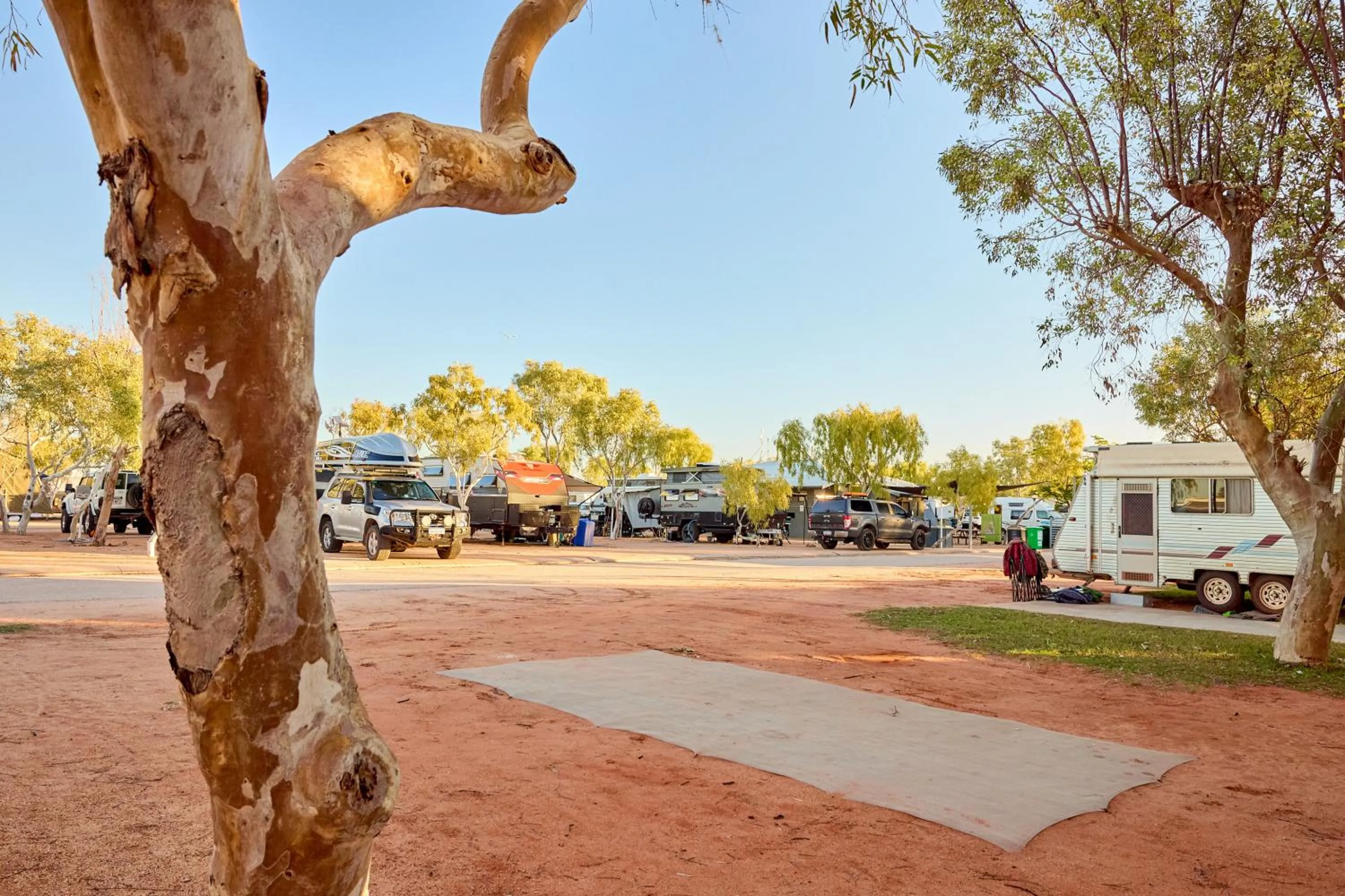 Natural landscape in RAC Exmouth Cape Holiday Park
