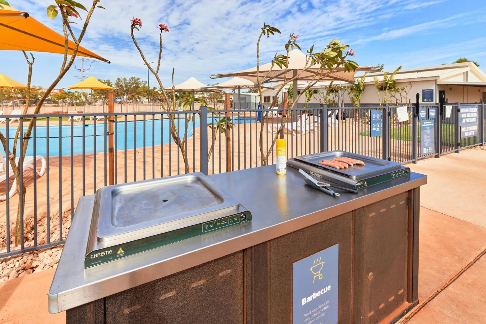 BBQ facilities in RAC Exmouth Cape Holiday Park