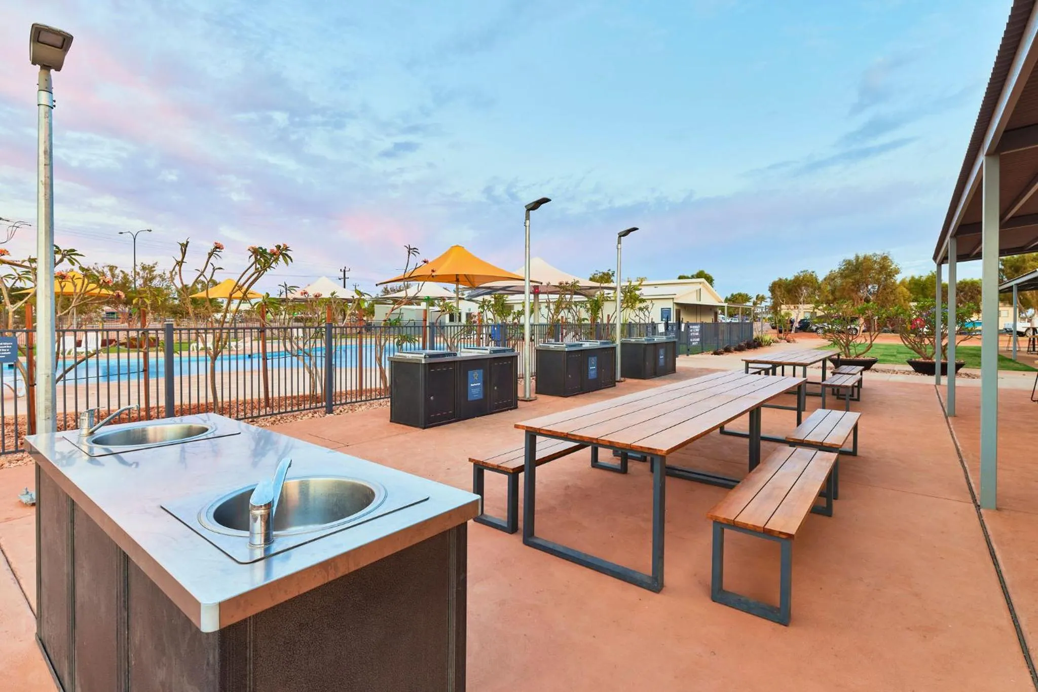 Patio in RAC Exmouth Cape Holiday Park