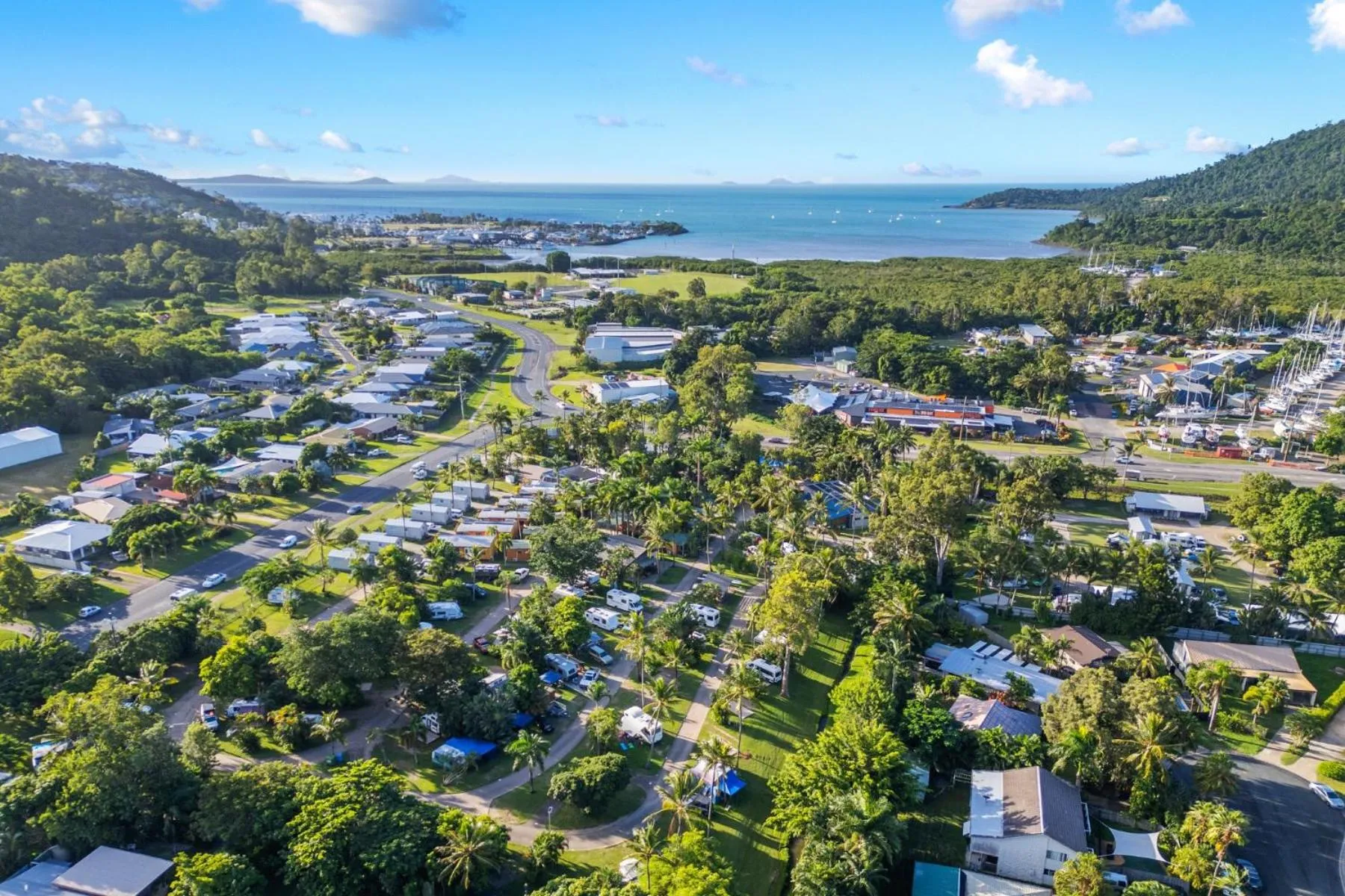 Bird's eye view in Tasman Holiday Parks - Airlie Beach