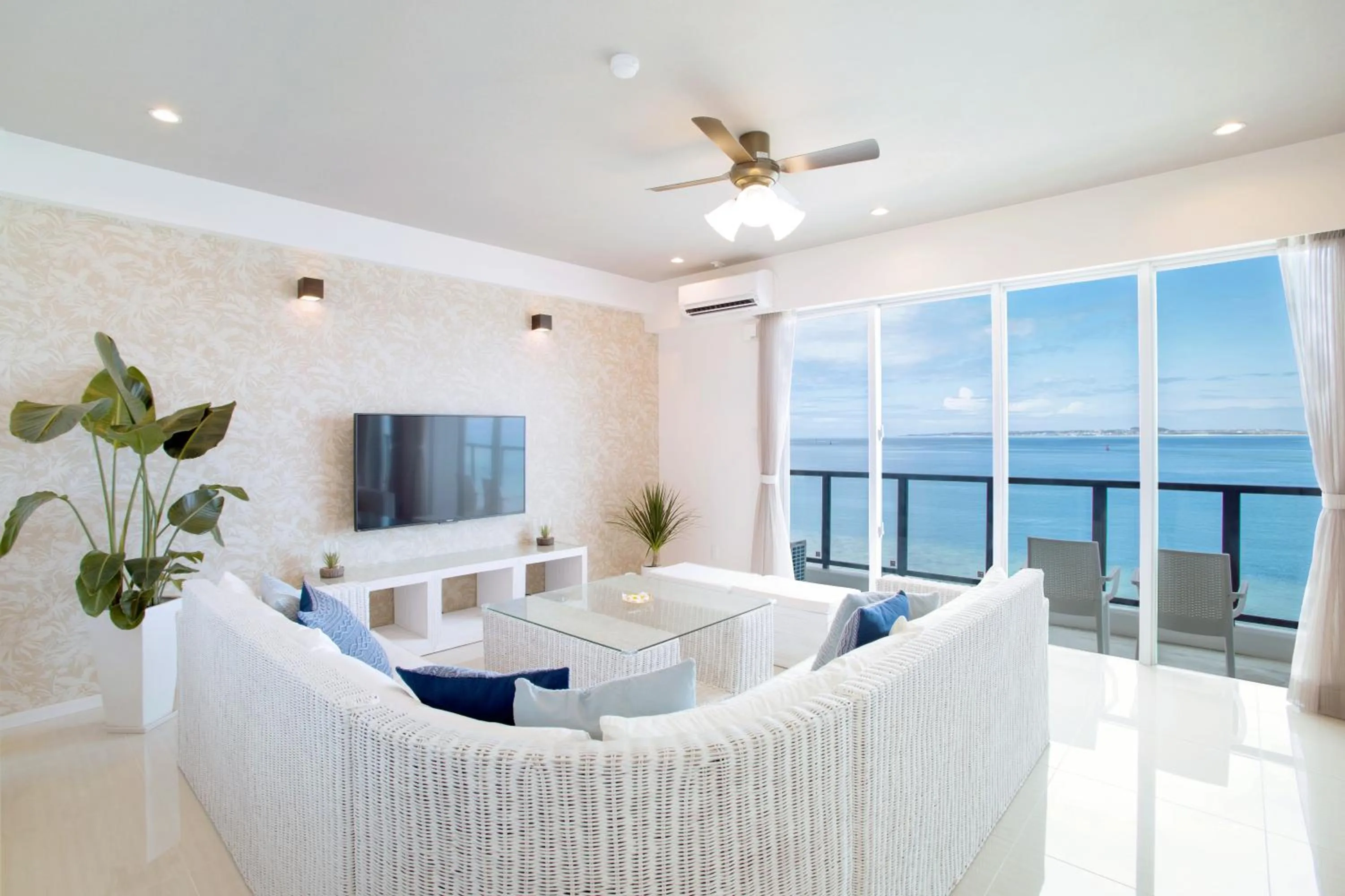 Living room in Costa Bella Condominium Resort