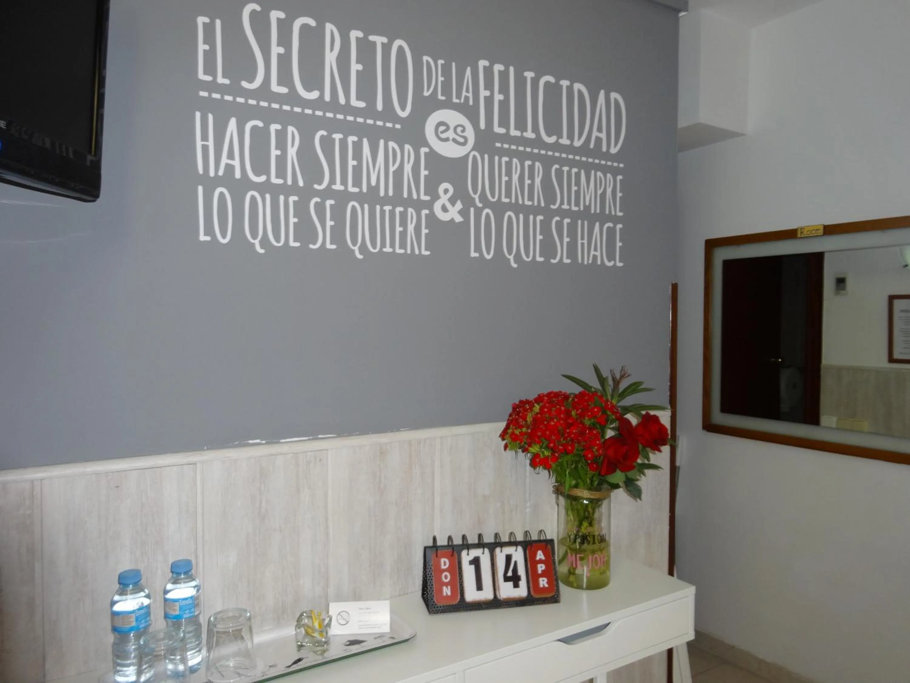 Decorative detail in Hostal Lleida