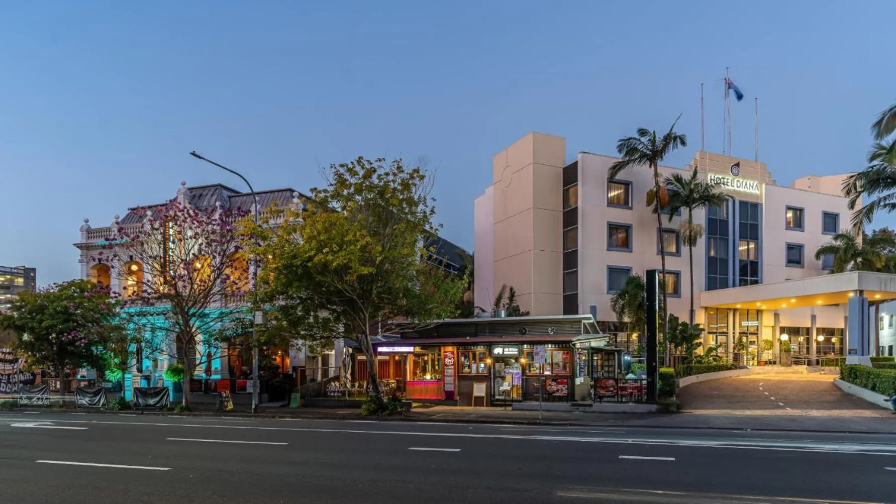 Property building in Hotel Diana Woolloongabba