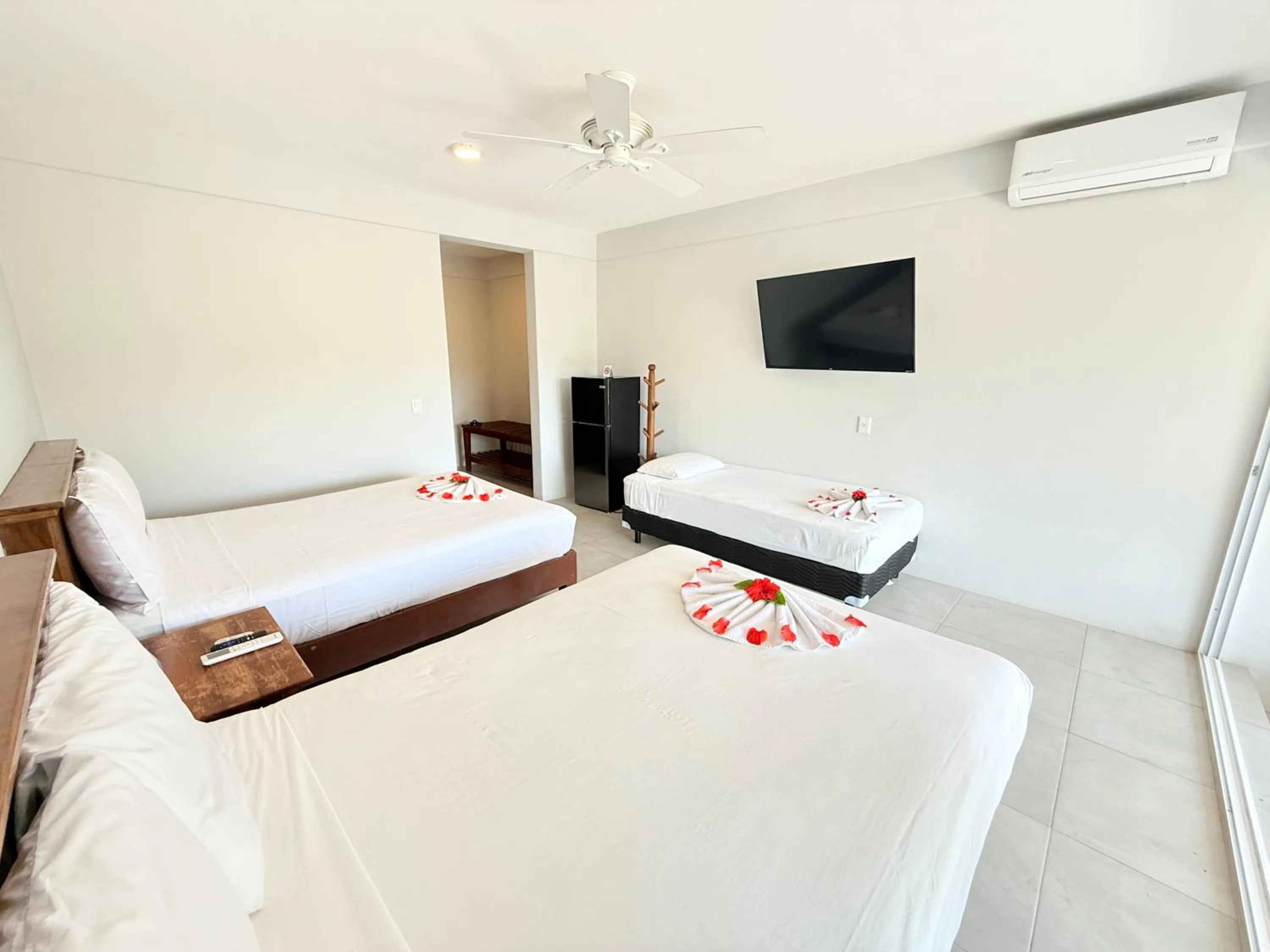 Bed in Hotel Villas Ema