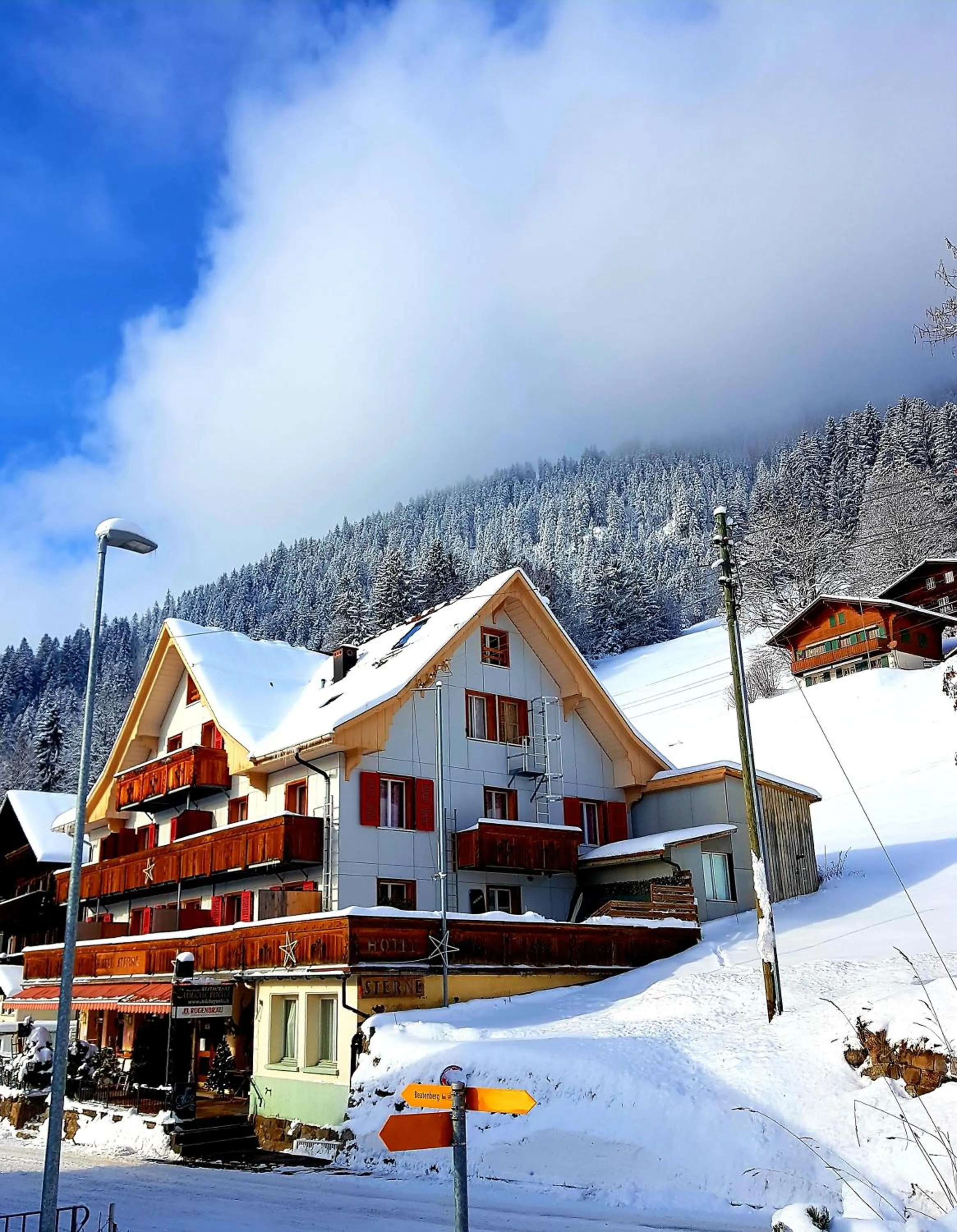 Winter in Hotel Sterne
