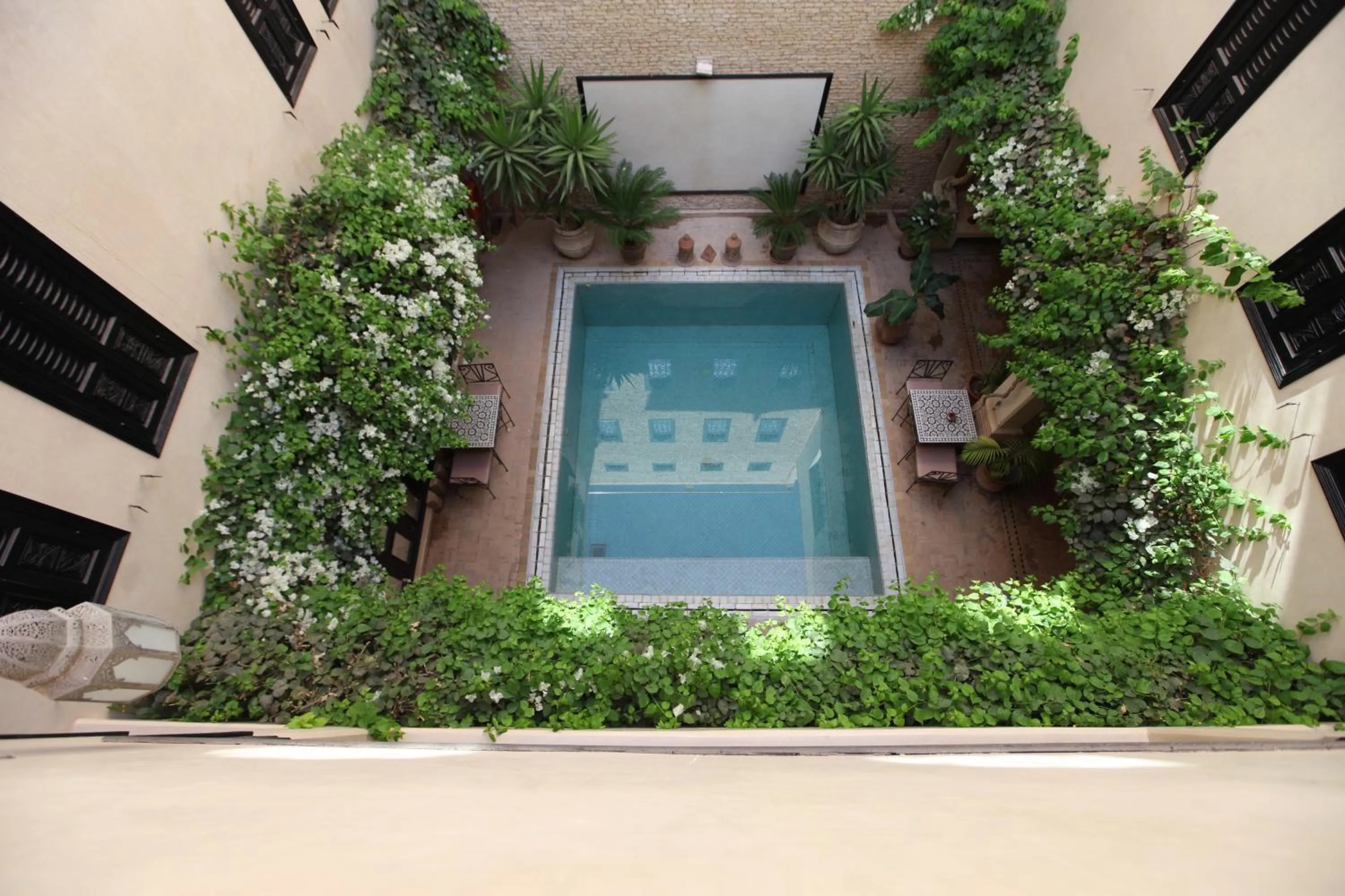 Bird's eye view in Riad Dar Haven