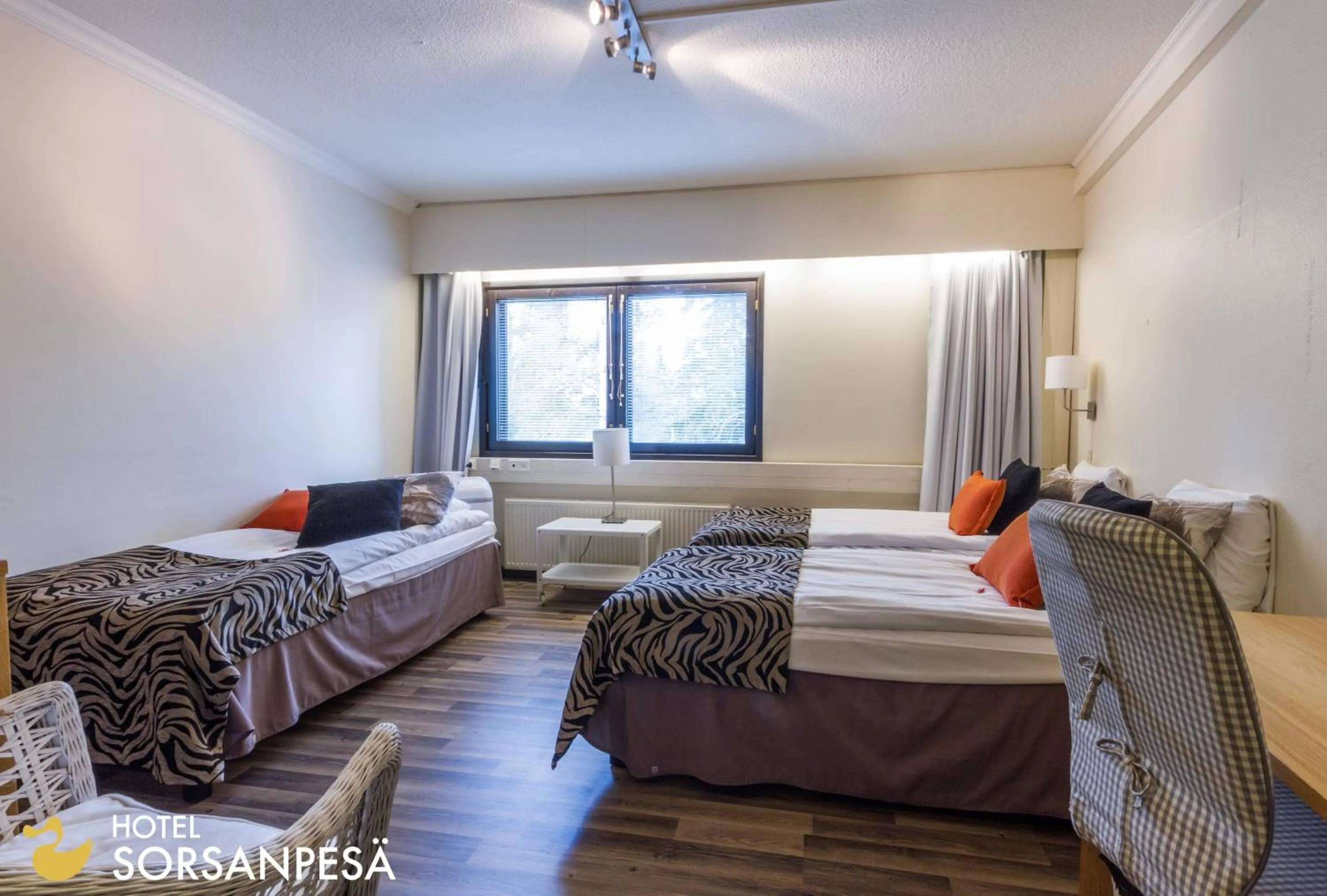 Photo of the whole room, Bed in Hotel Sorsanpesä