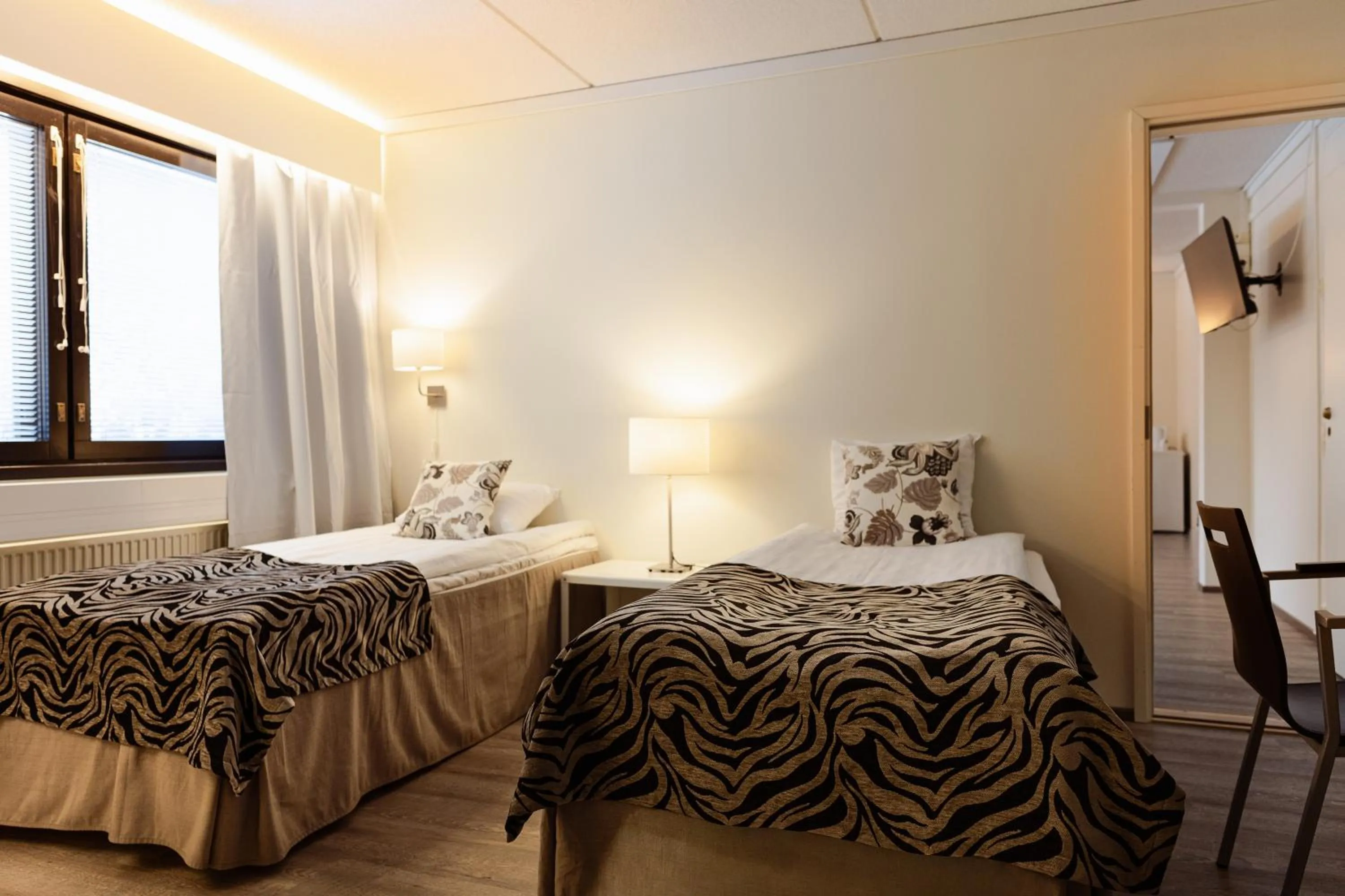 Bed in Hotel Sorsanpesä