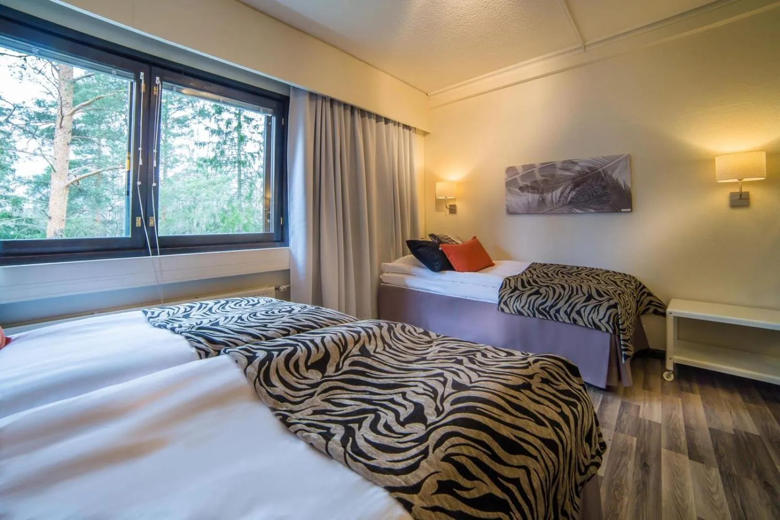 Bedroom, Bed in Hotel Sorsanpesä