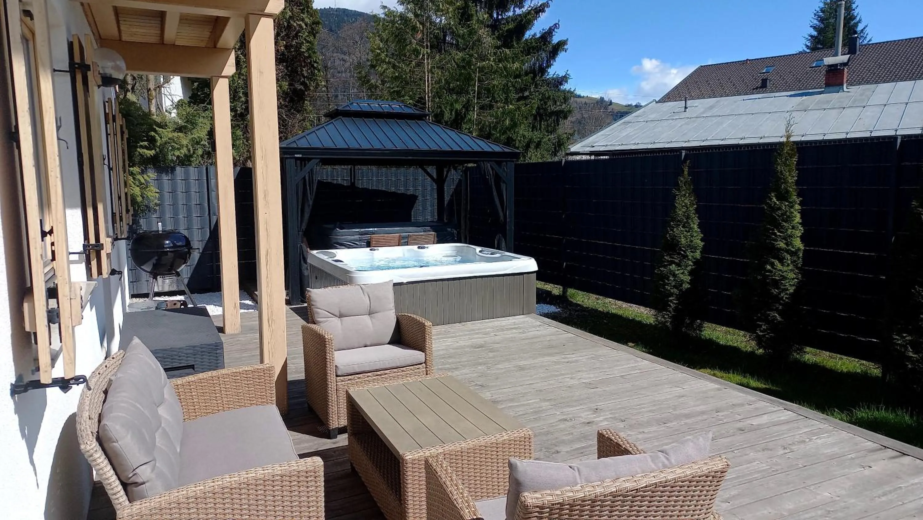 Balcony/Terrace in Chalet Dacha