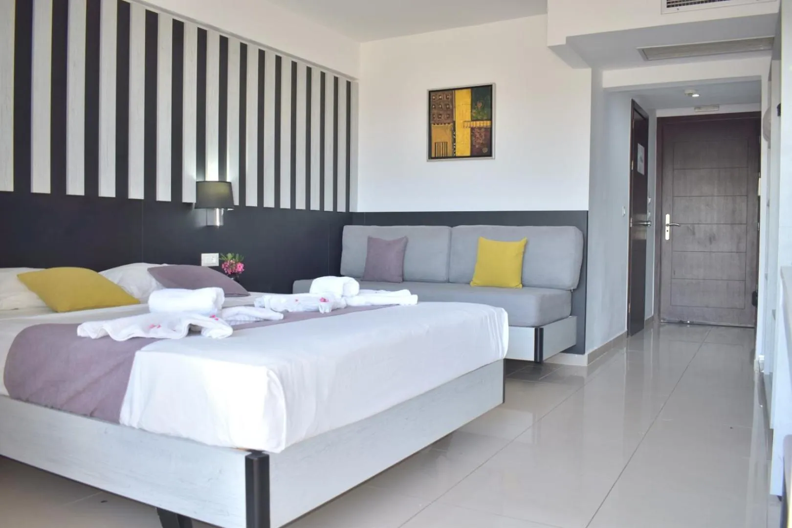 Bed in Galini Sea View