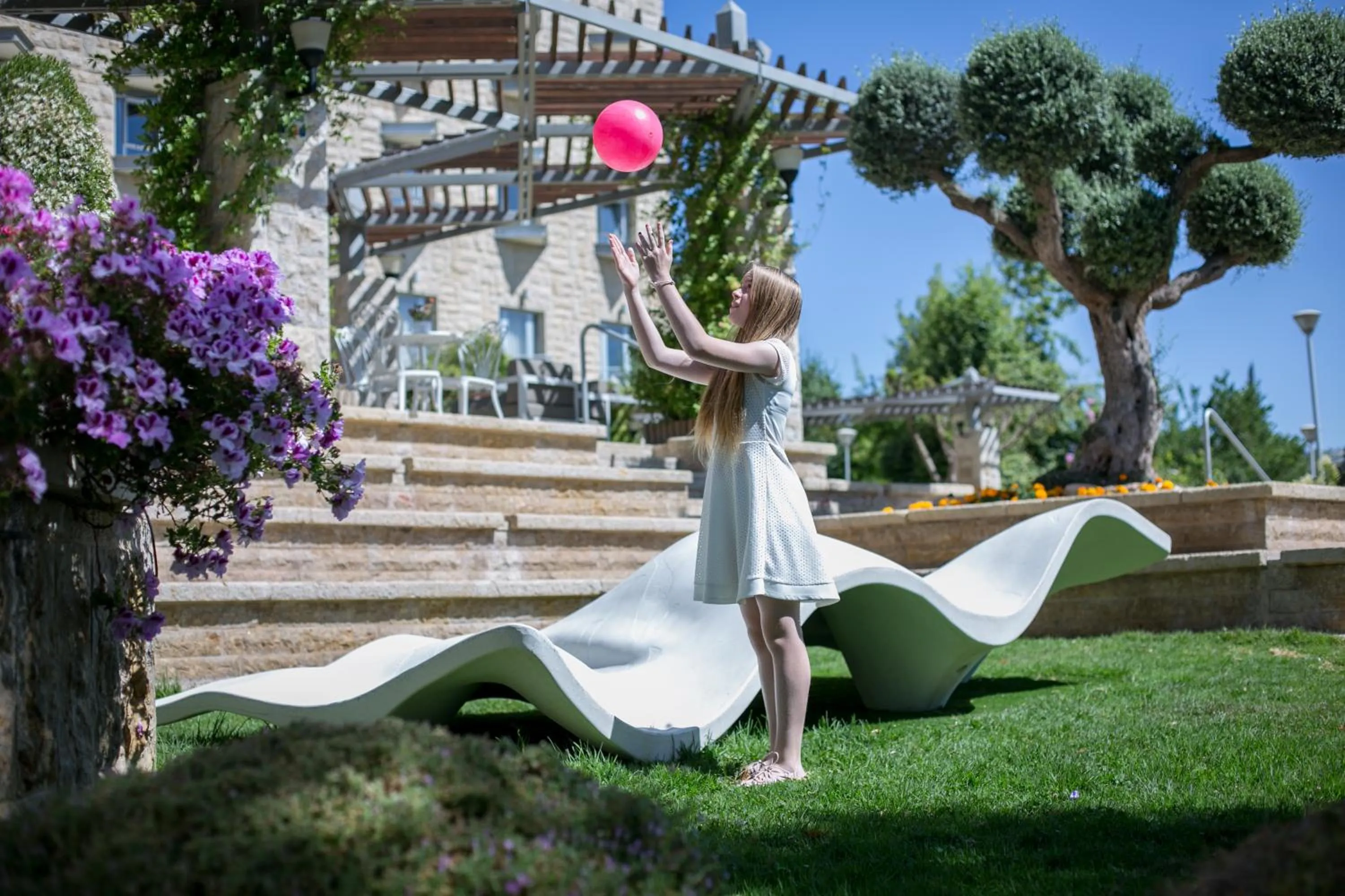 Garden in Hotel Yehuda