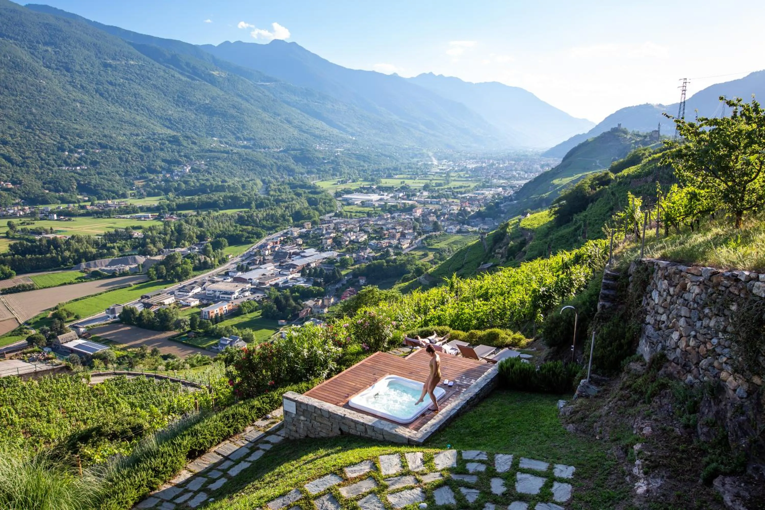 Mountain view in Wine Hotel Retici Balzi