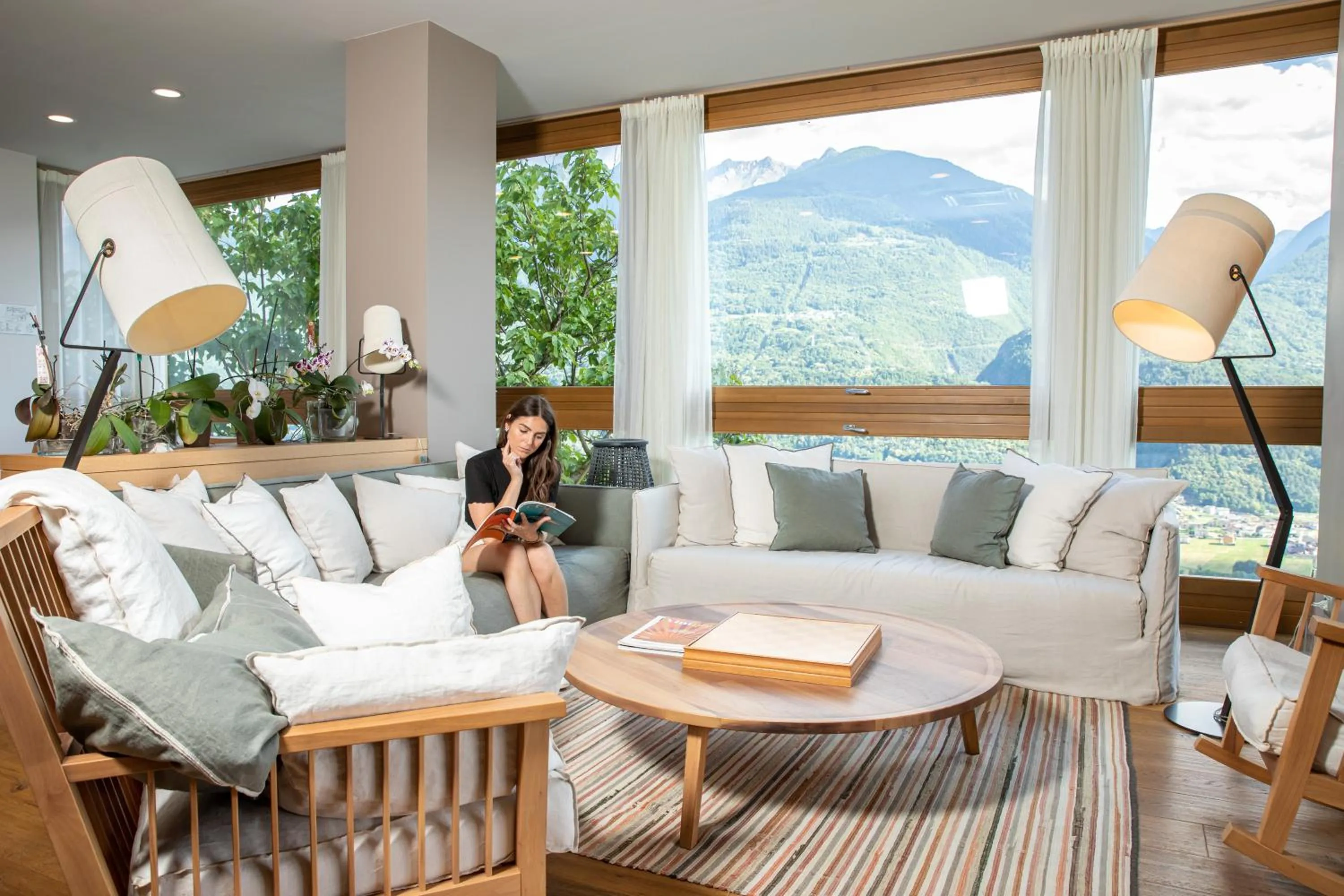 Living room in Wine Hotel Retici Balzi