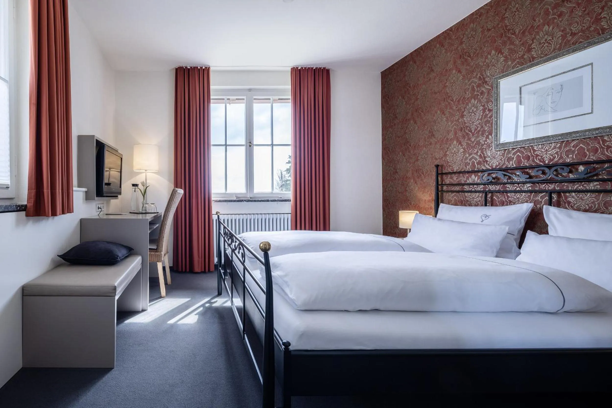 Bedroom, Bed in Villa Neugarten