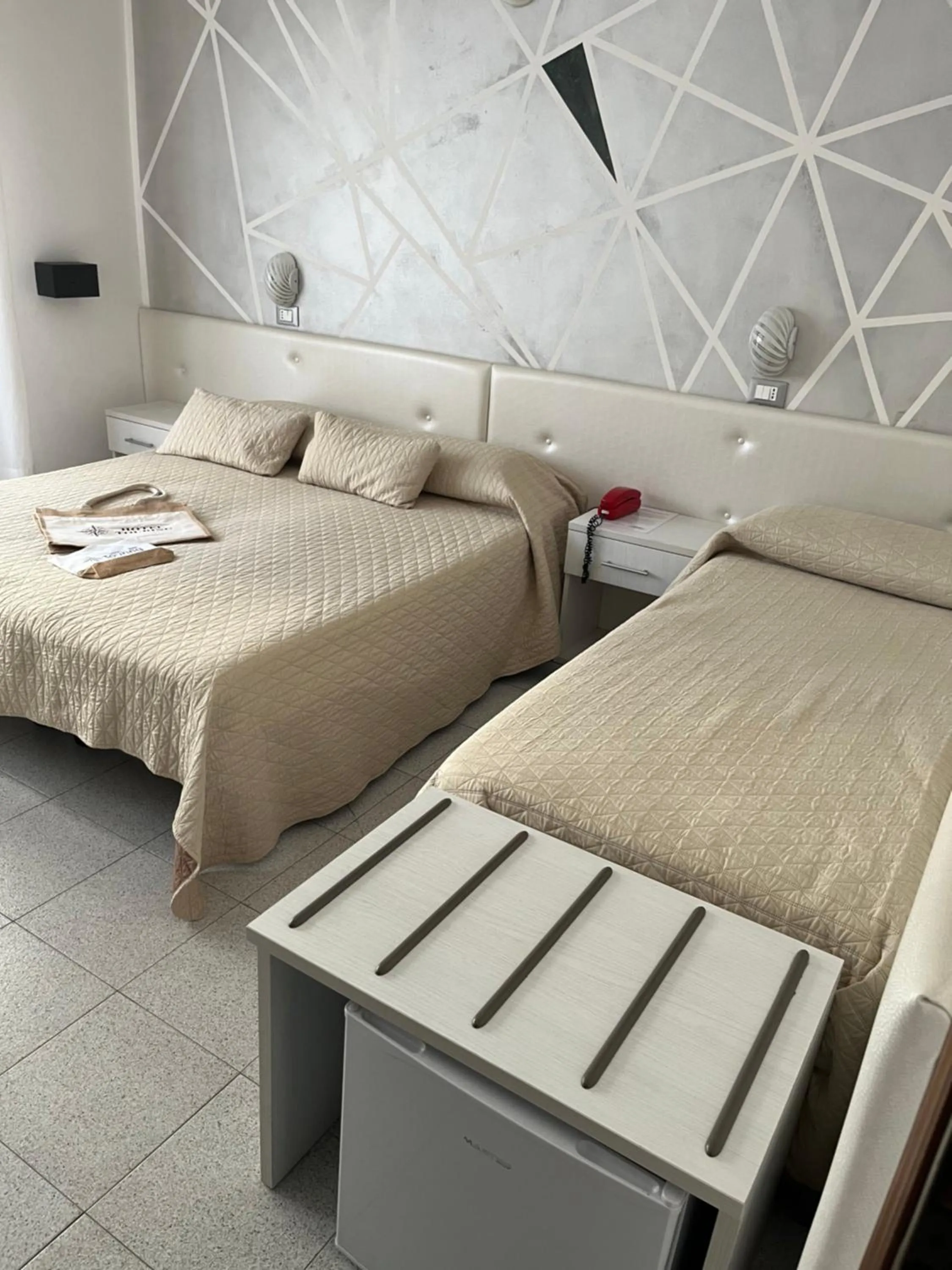 Bed in Hotel Touring