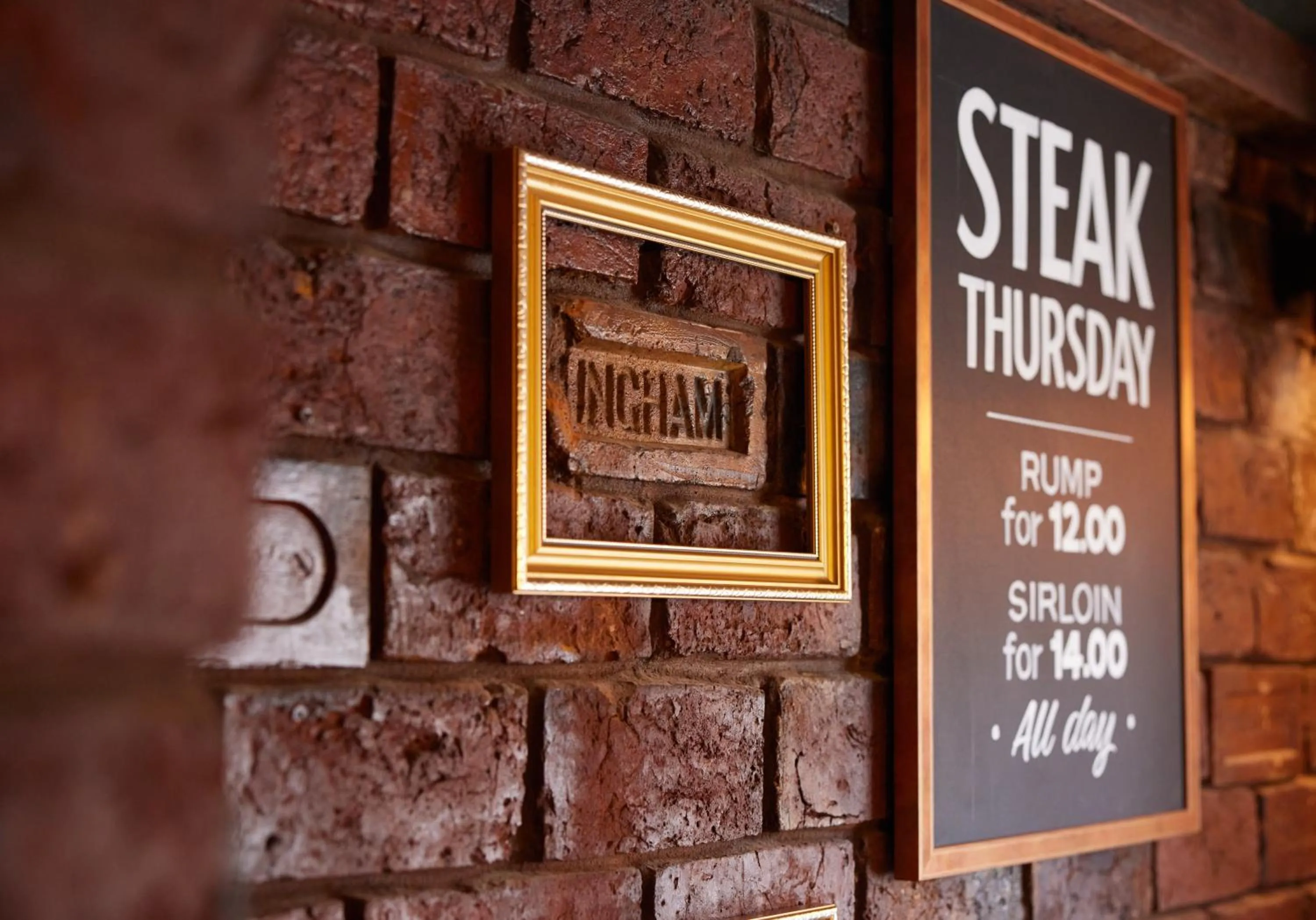 Decorative detail in Narborough Arms