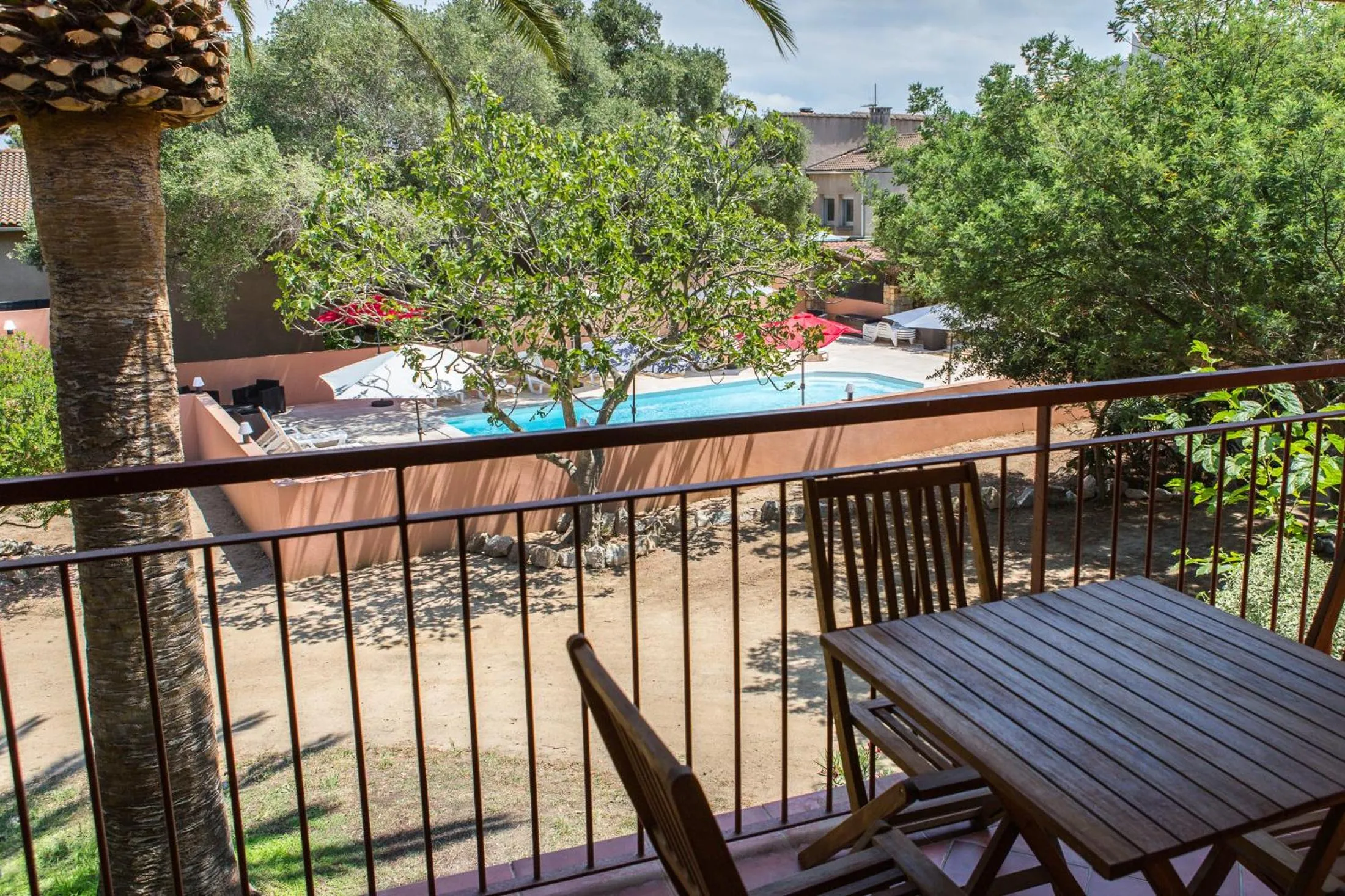 Pool view in Casa Vecchia rooms + apartments
