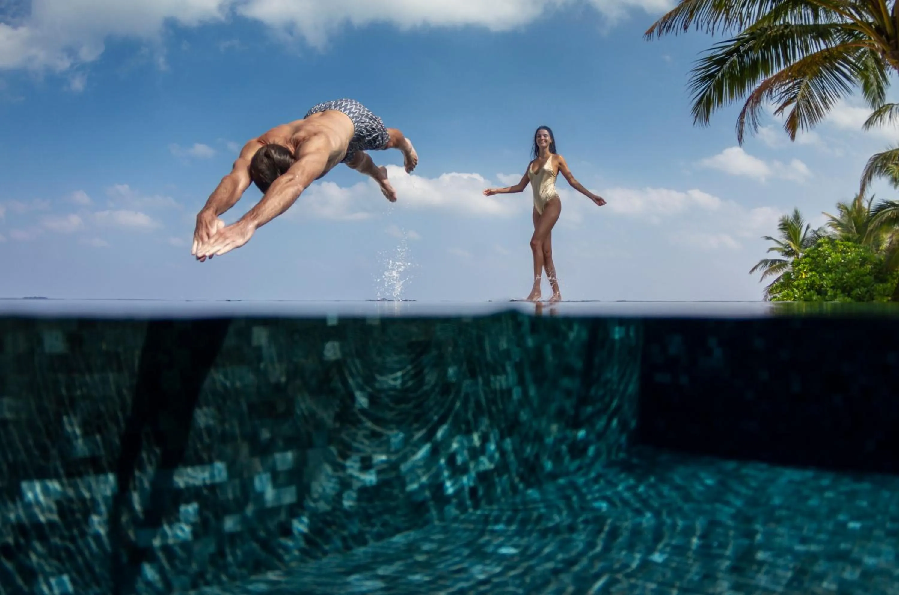 Swimming pool in Kuredhivaru Resort and Spa - Maldives