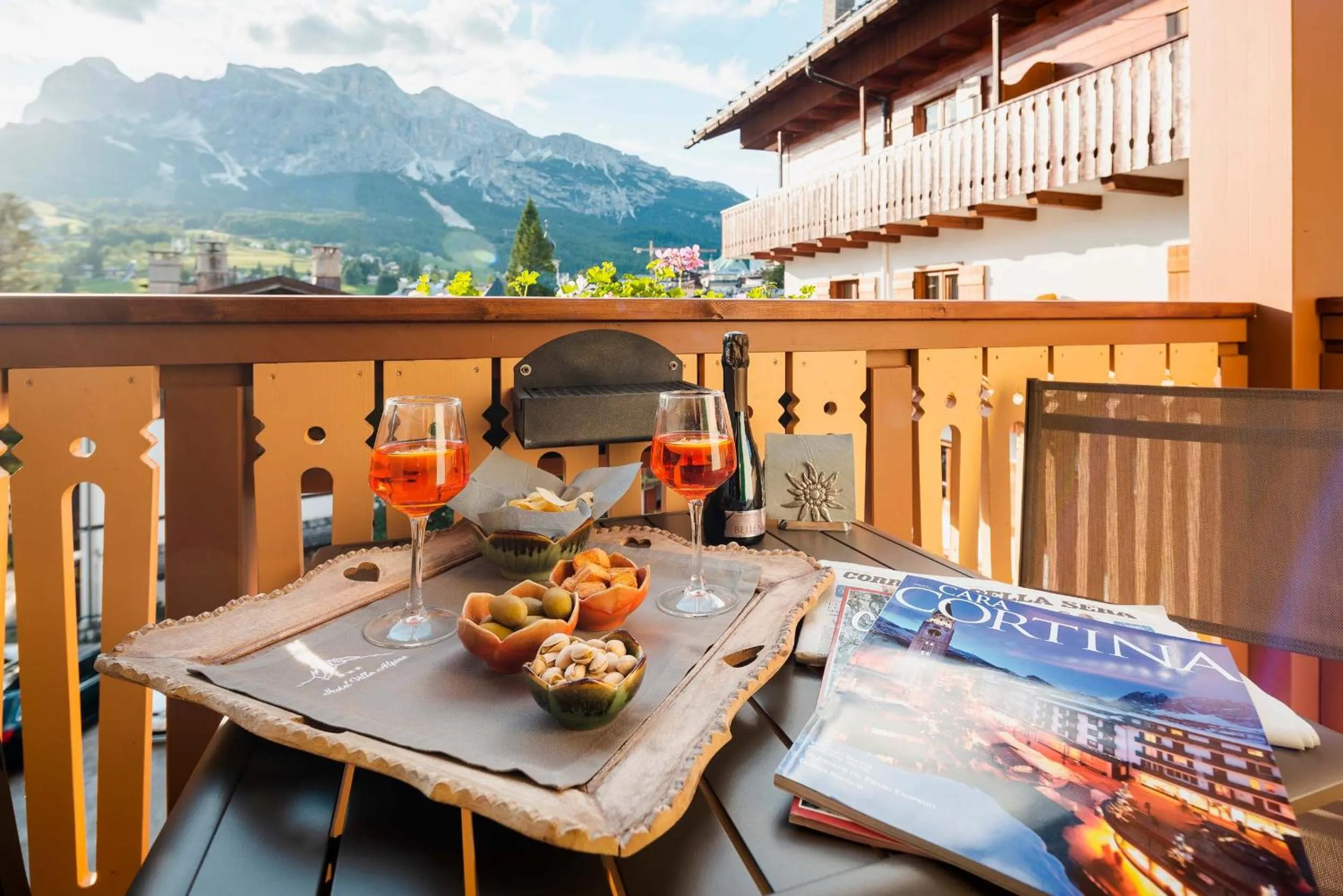 Balcony/Terrace in Hotel Villa Alpina ***S