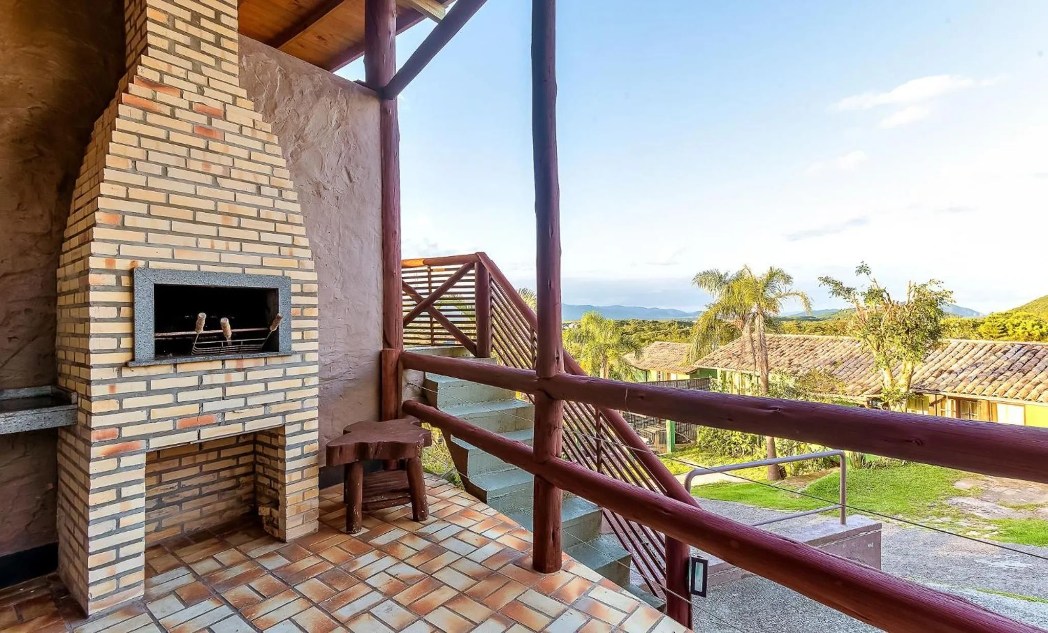 BBQ facilities in Pousada Bangalôs do Rosa