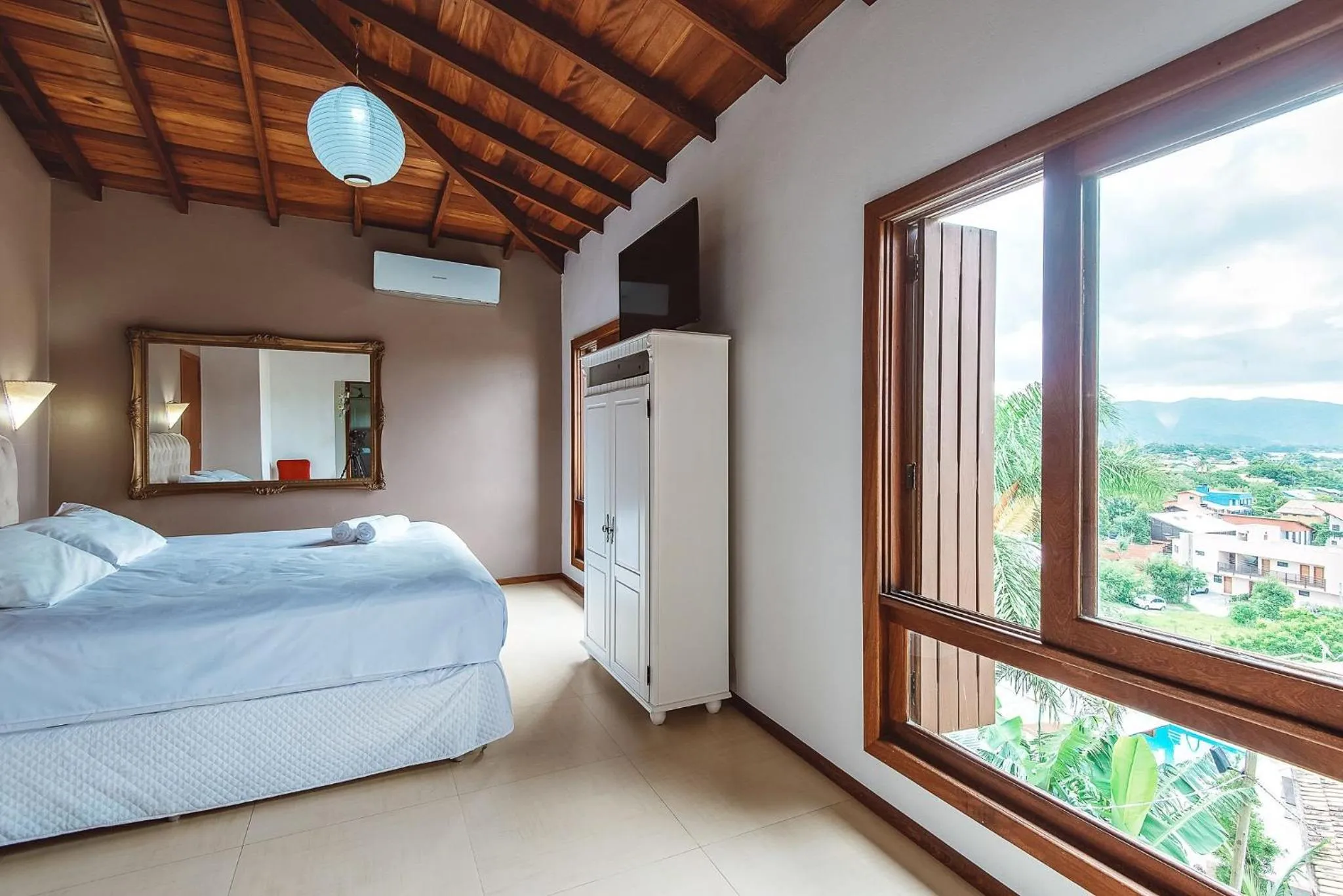 Bedroom, Bed in Pousada Bangalôs do Rosa