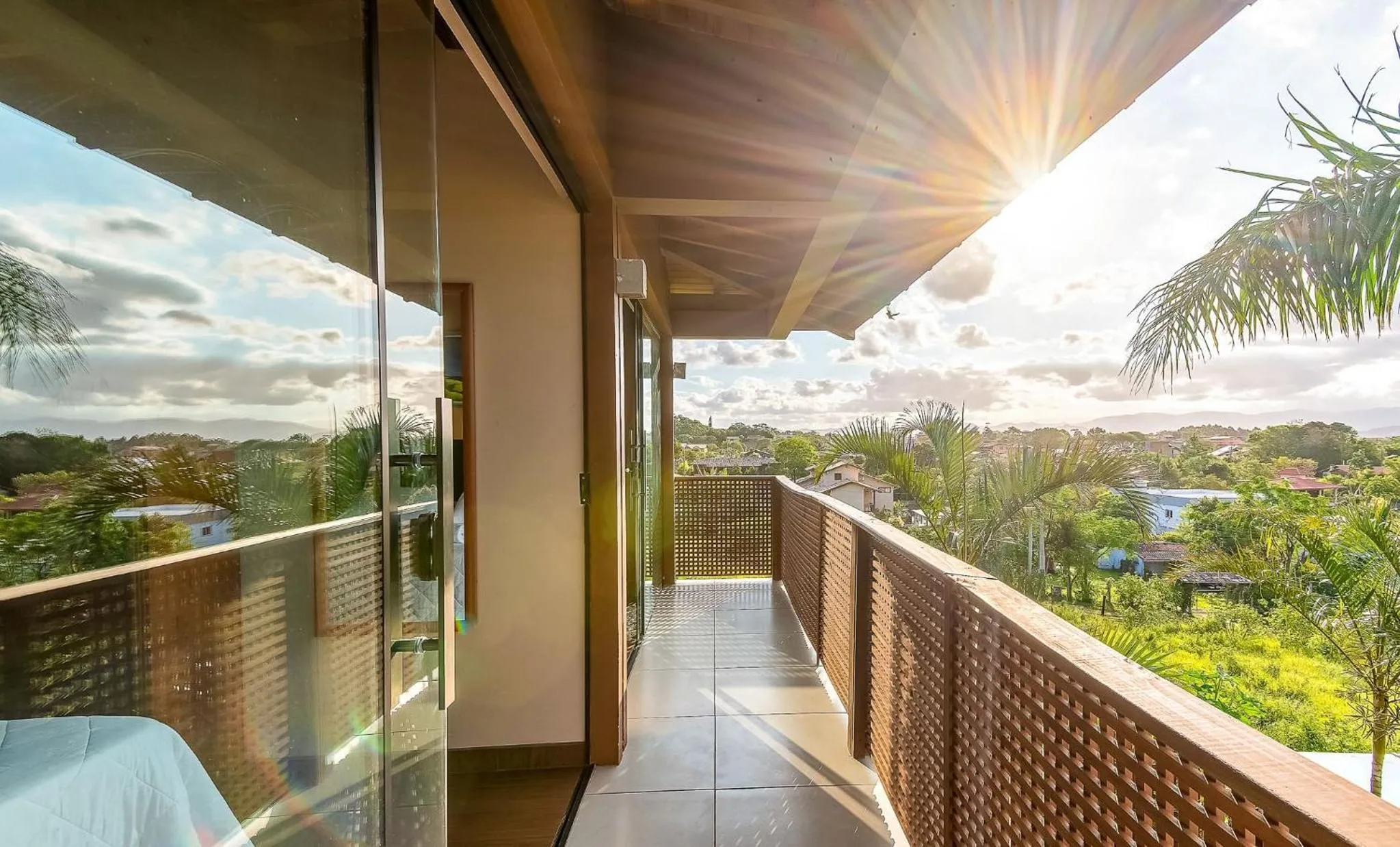 Balcony/Terrace in Pousada Bangalôs do Rosa