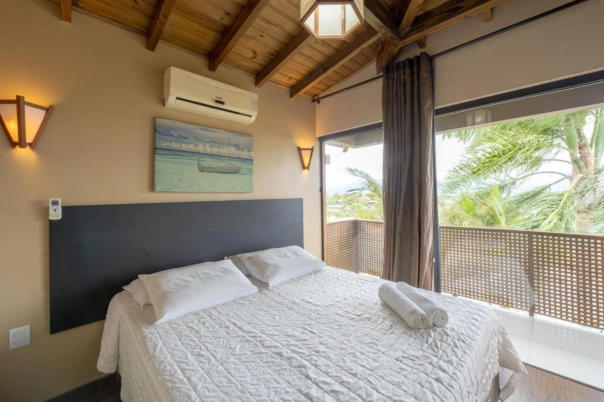 Bedroom, Bed in Pousada Bangalôs do Rosa