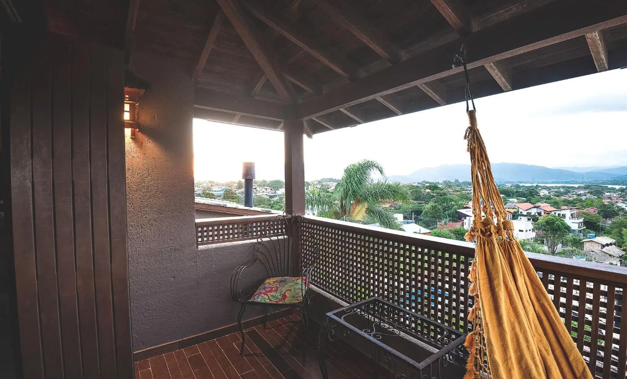 Balcony/Terrace in Pousada Bangalôs do Rosa