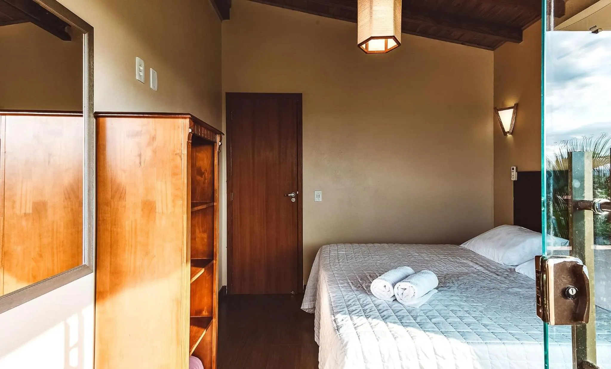 Bedroom, Bed in Pousada Bangalôs do Rosa