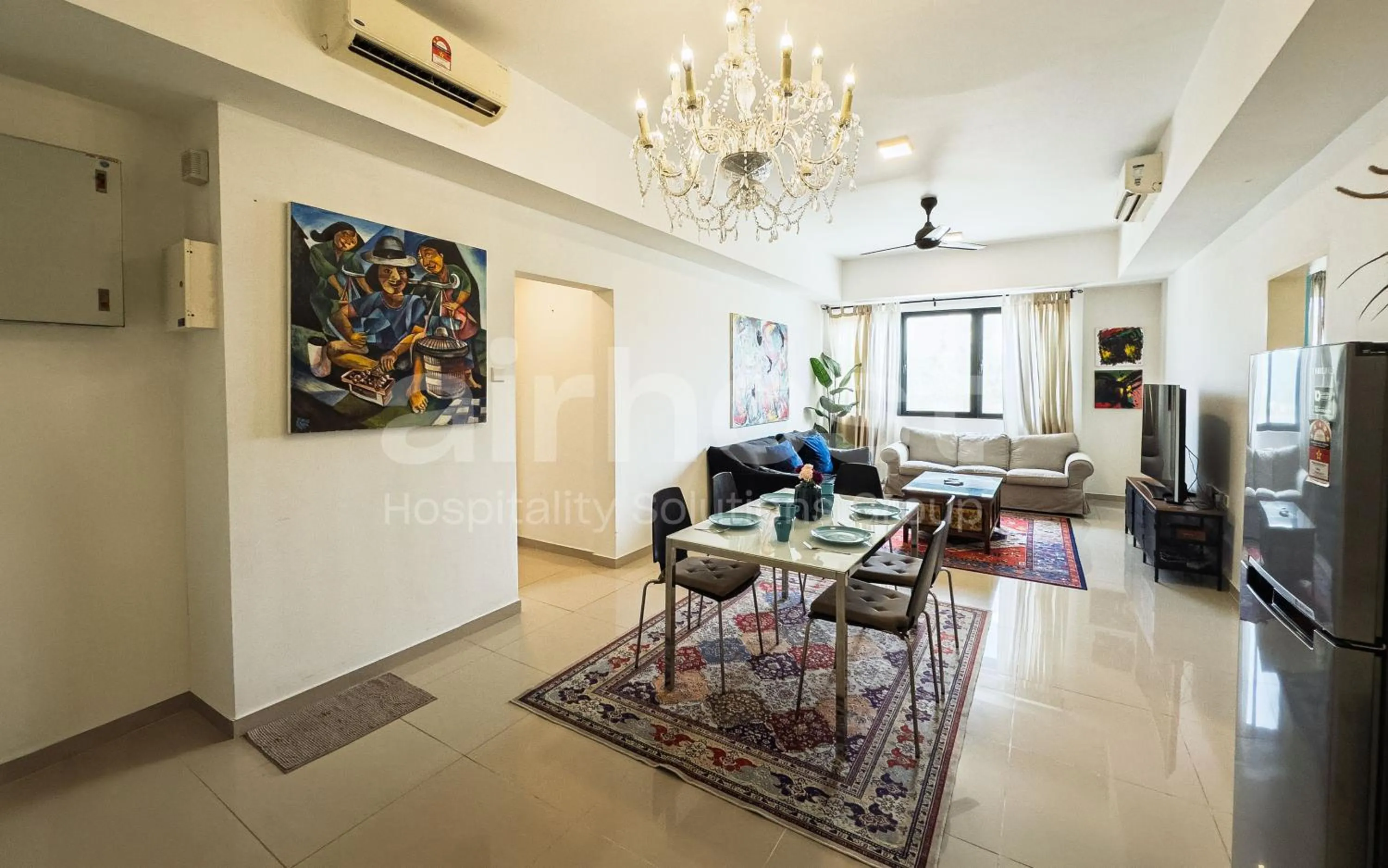 Seating area in Encorp Strand Residences by Airhost