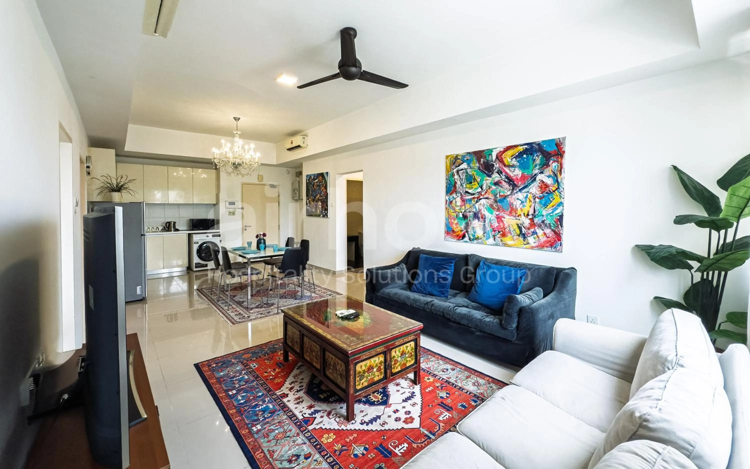 Seating area in Encorp Strand Residences by Airhost