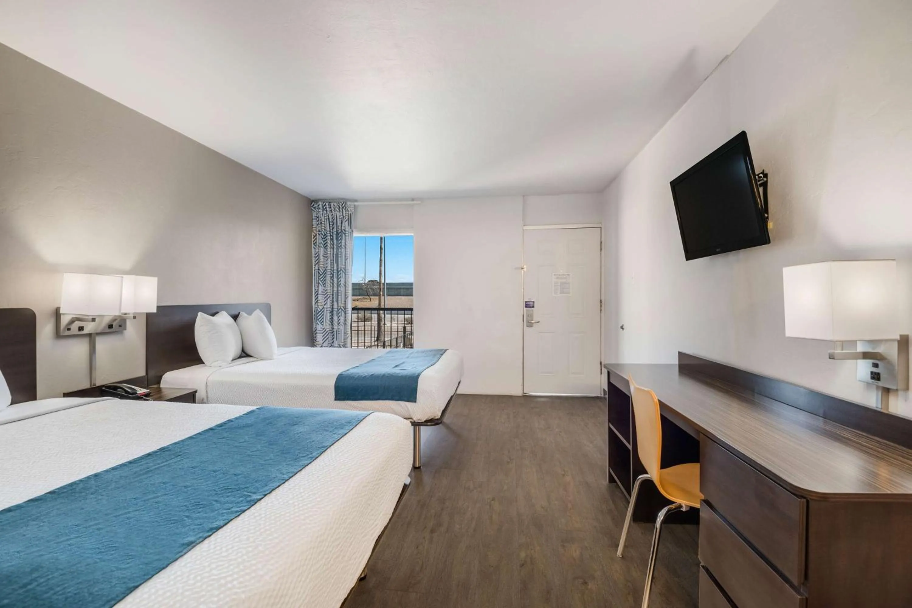 Bed in Motel 6-Tucson, AZ-Downtown