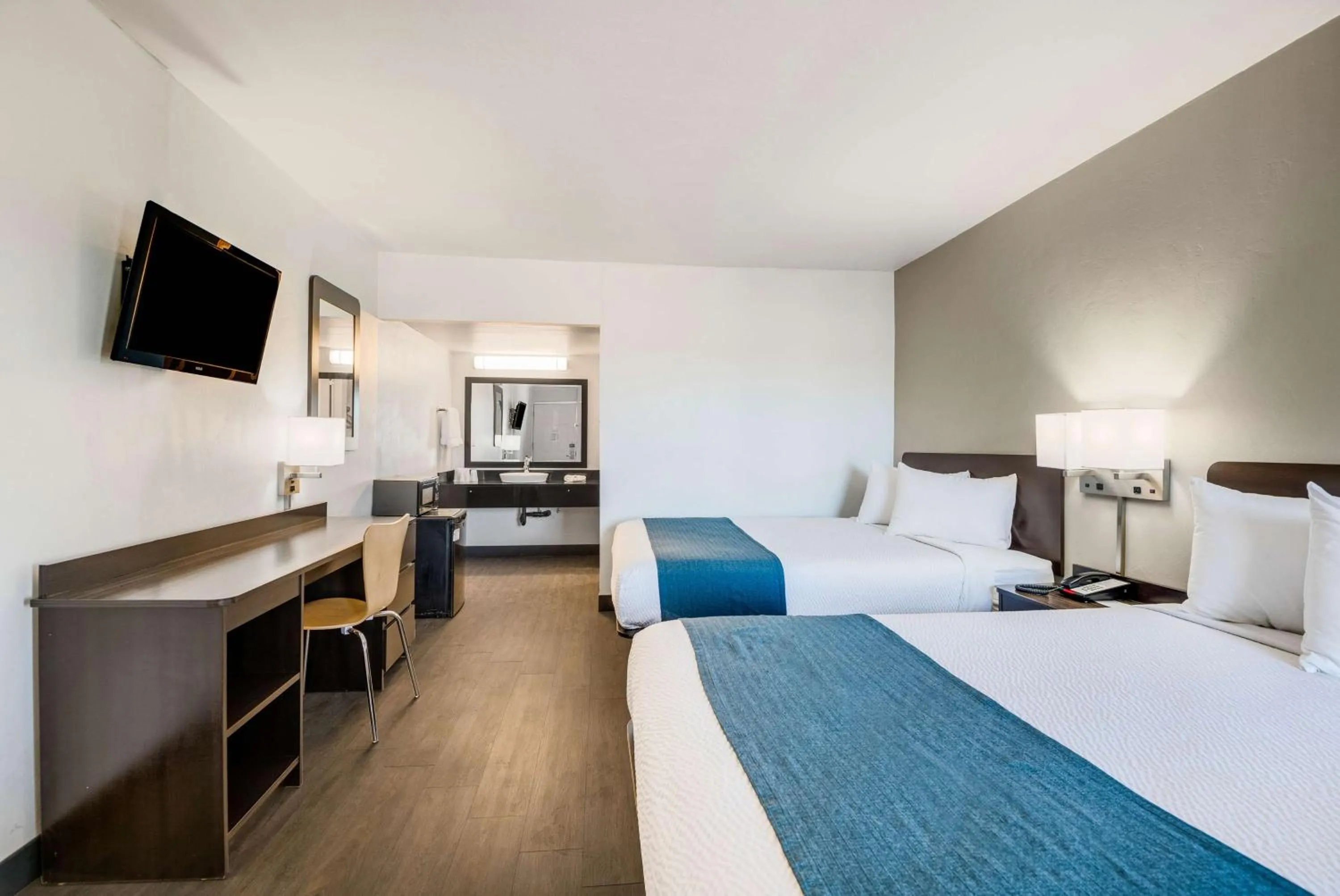 Bed in Motel 6-Tucson, AZ-Downtown