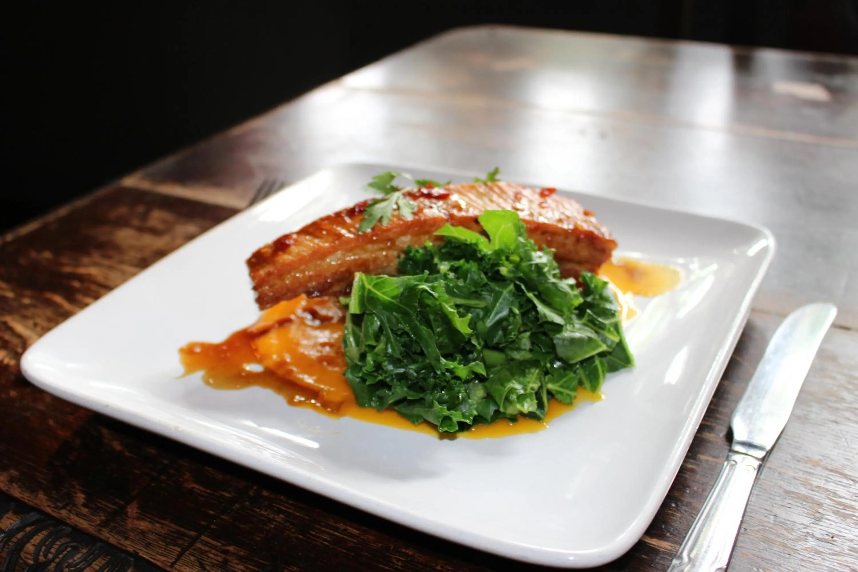 Food close-up in The Lord Byron Inn