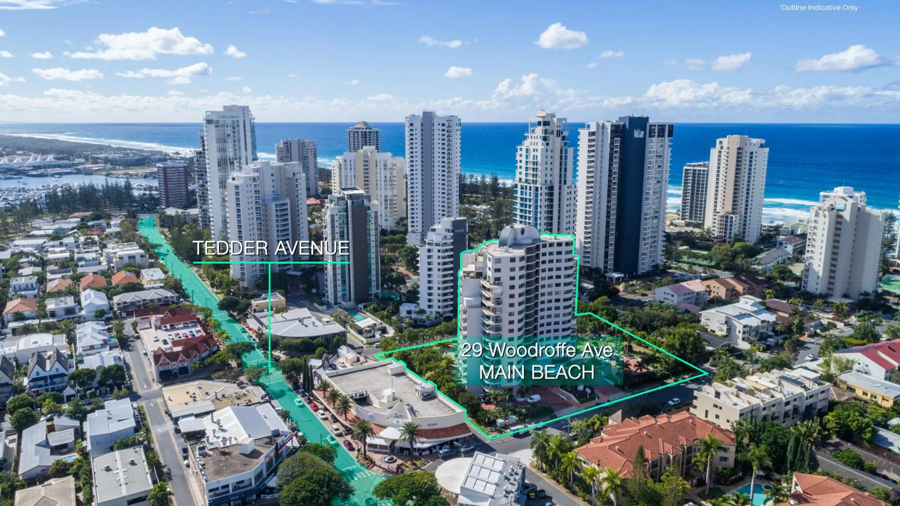 Property building in The Meriton Apartments on Main Beach