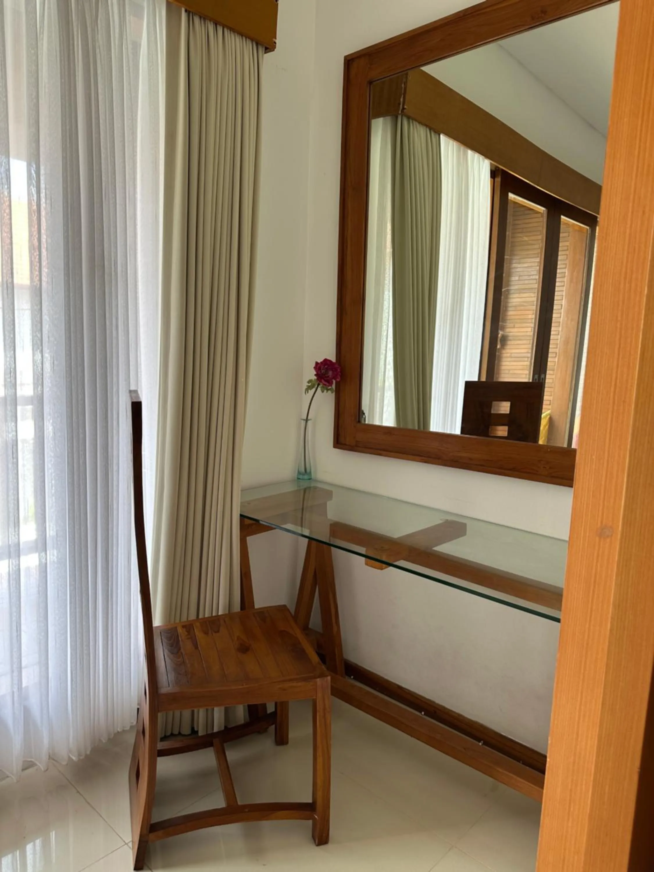 Bed in Balcony Living Apartment