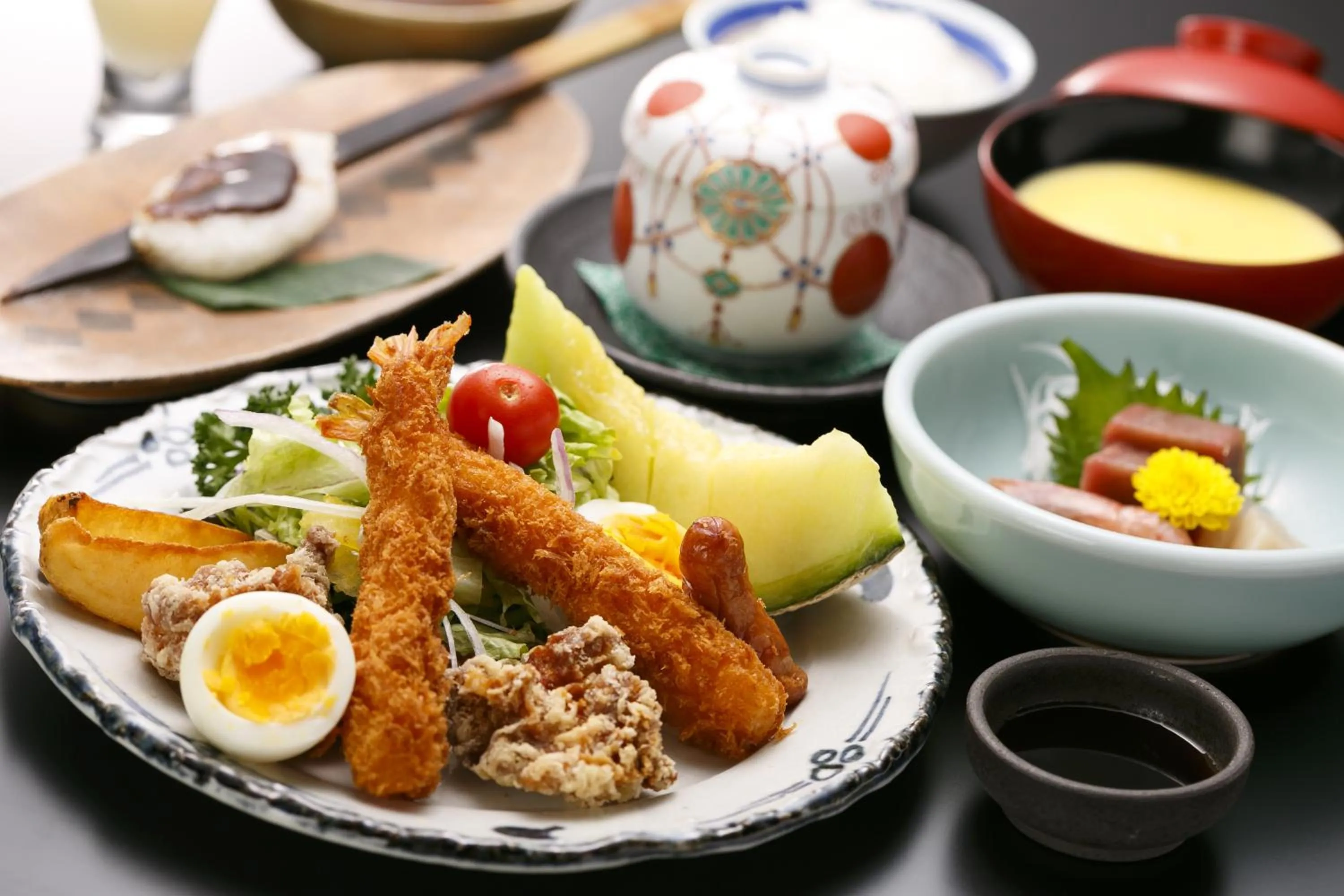 Food close-up in Okada Ryokan Warakutei
