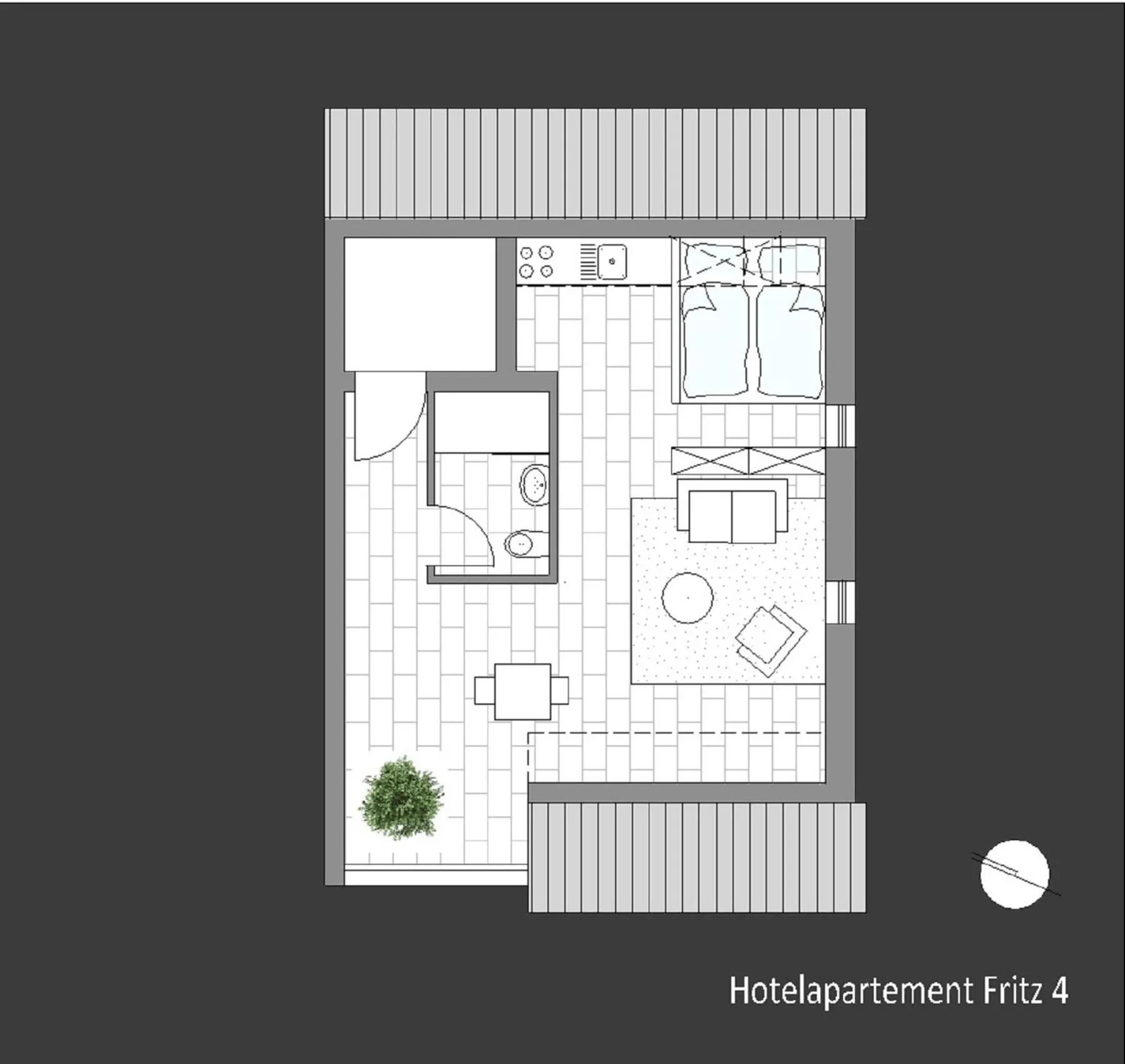 Floor plan in Hotel F-RITZ