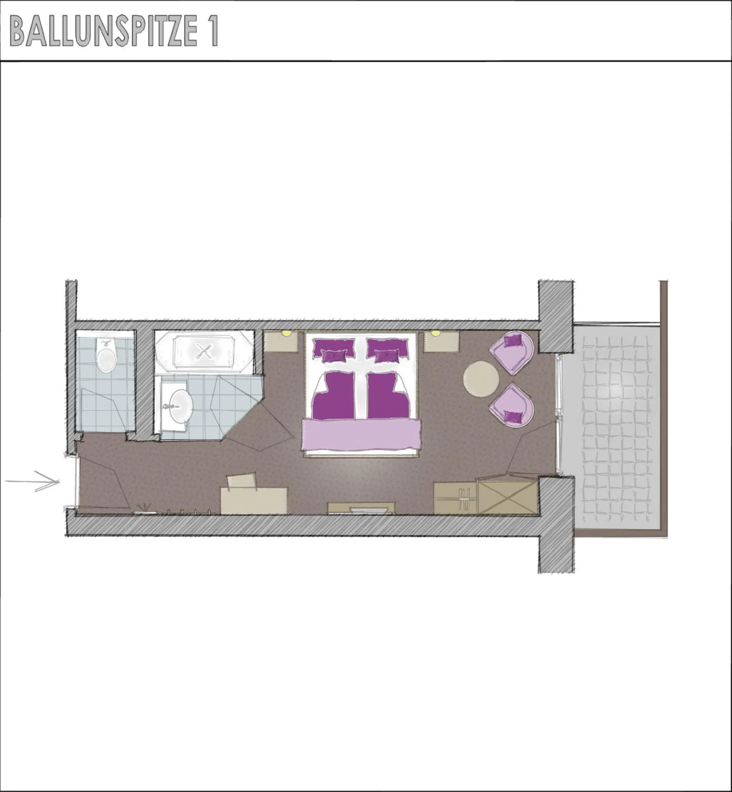 Floor plan in Alpinhotel Monte Superior - Silvretta Card Premium Betrieb