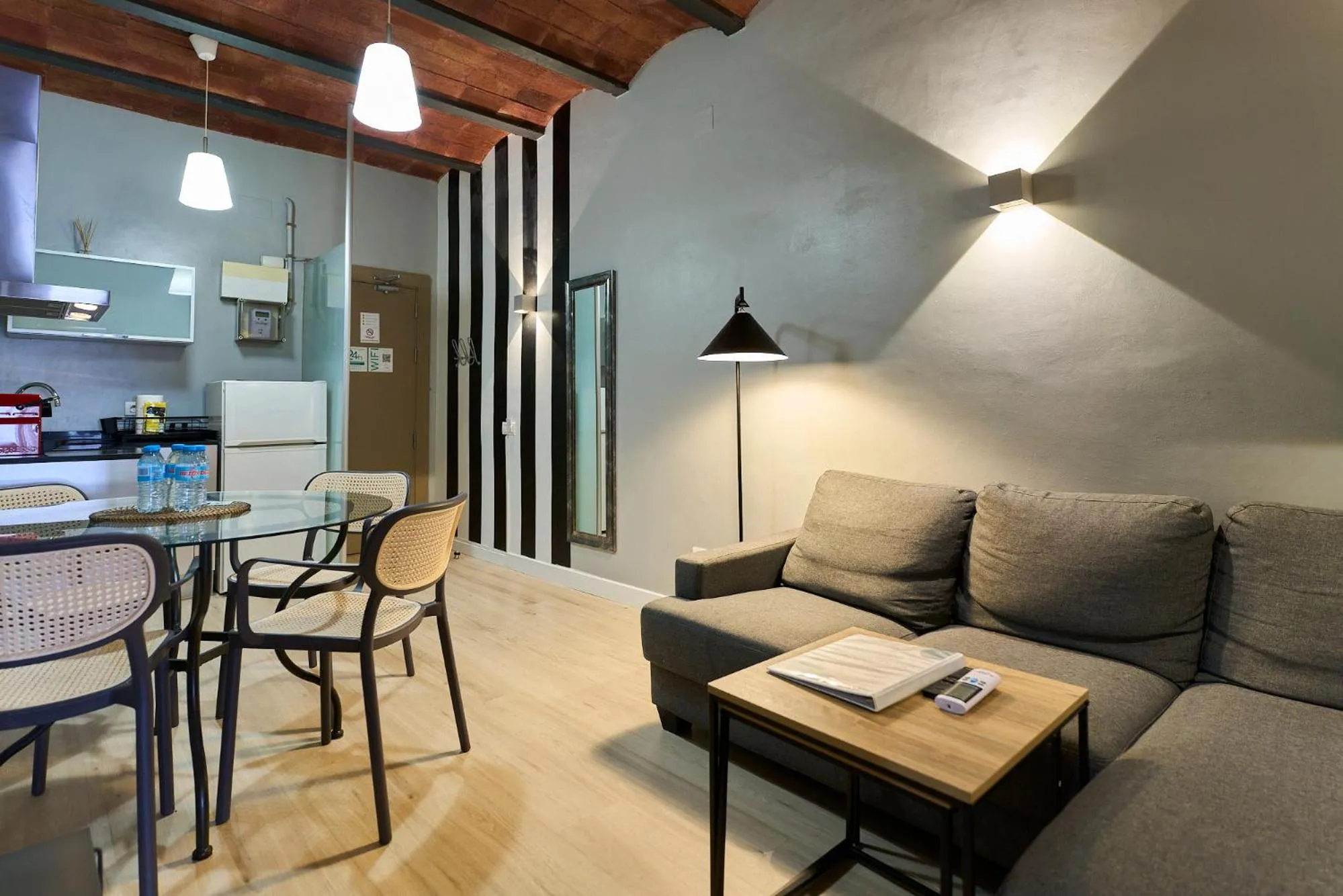 Kitchen or kitchenette in Fira Apartments by gaiarooms