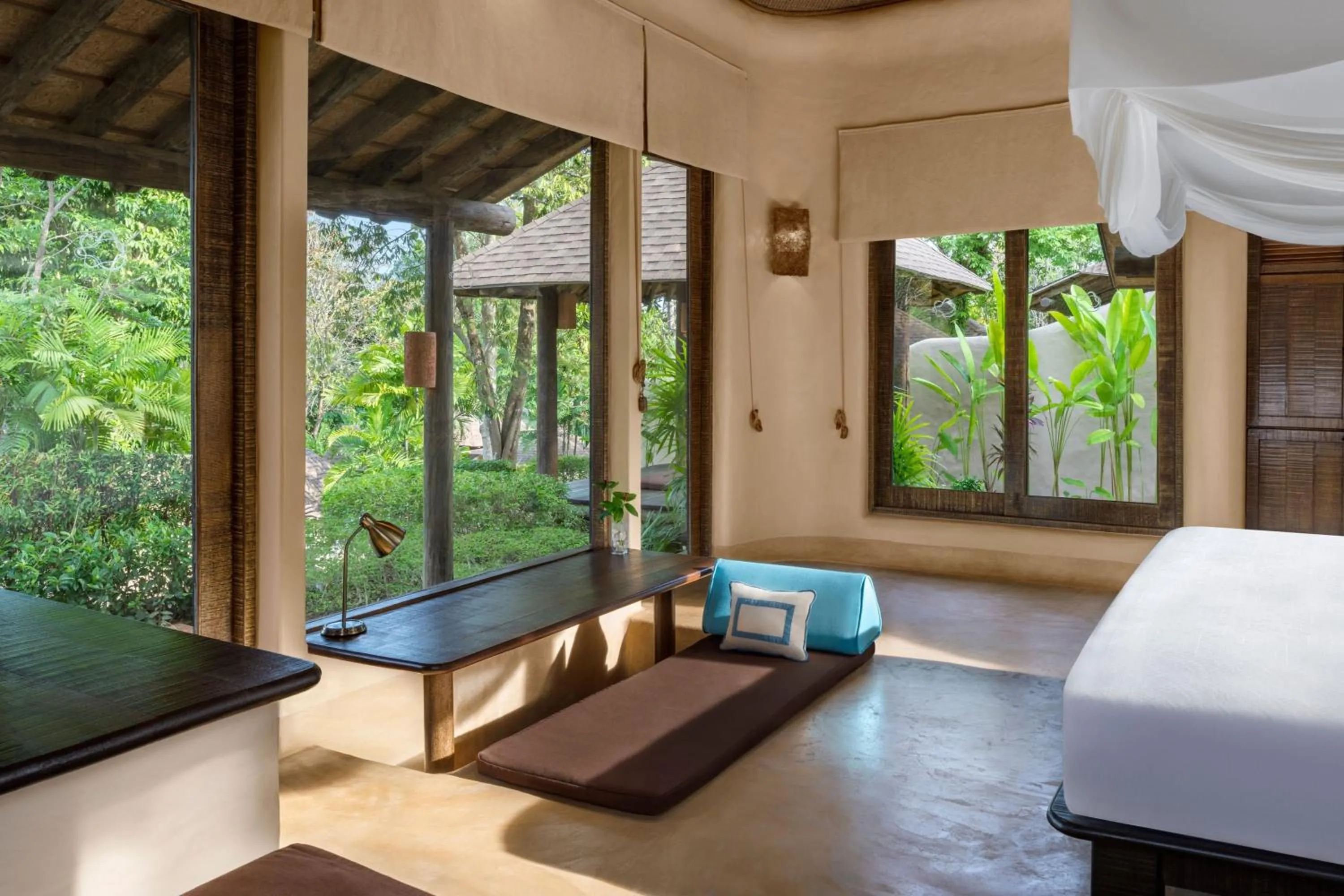 Living room, Bed in The Naka Island, a Luxury Collection Resort & Spa, Phuket
