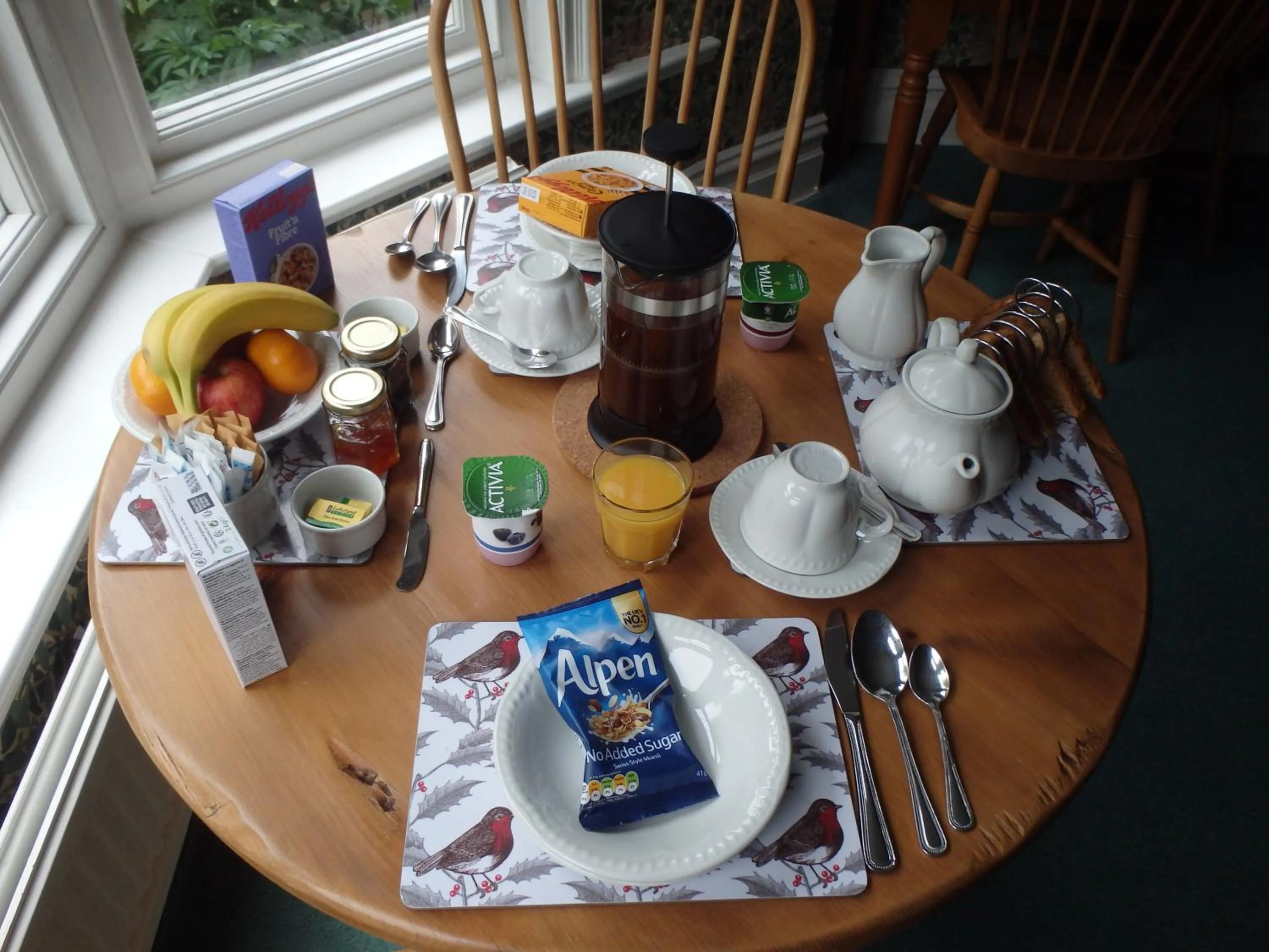 Continental breakfast in Haisthorpe Guest House