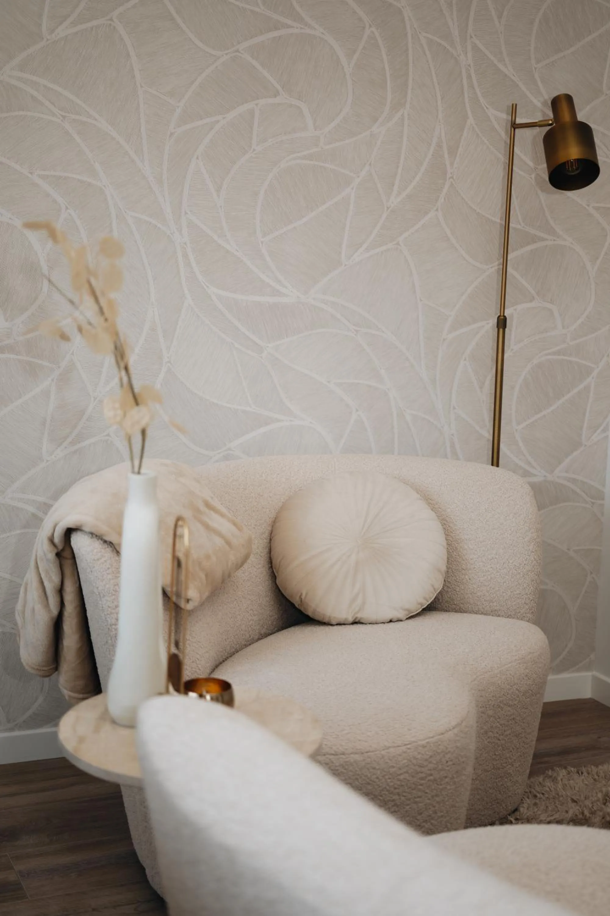 Living room in The Roosevelt Apartments