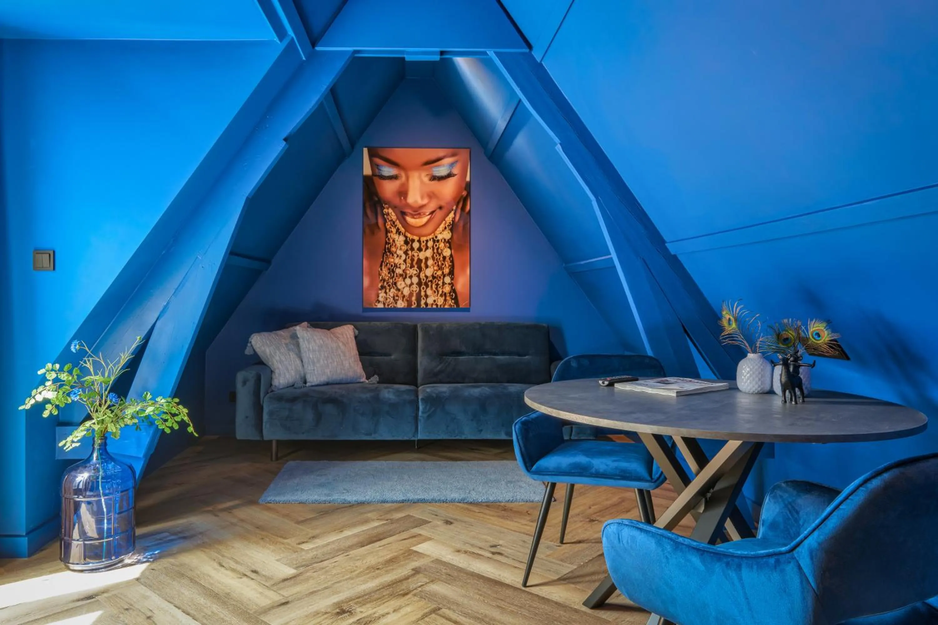 Living room in The Roosevelt Apartments