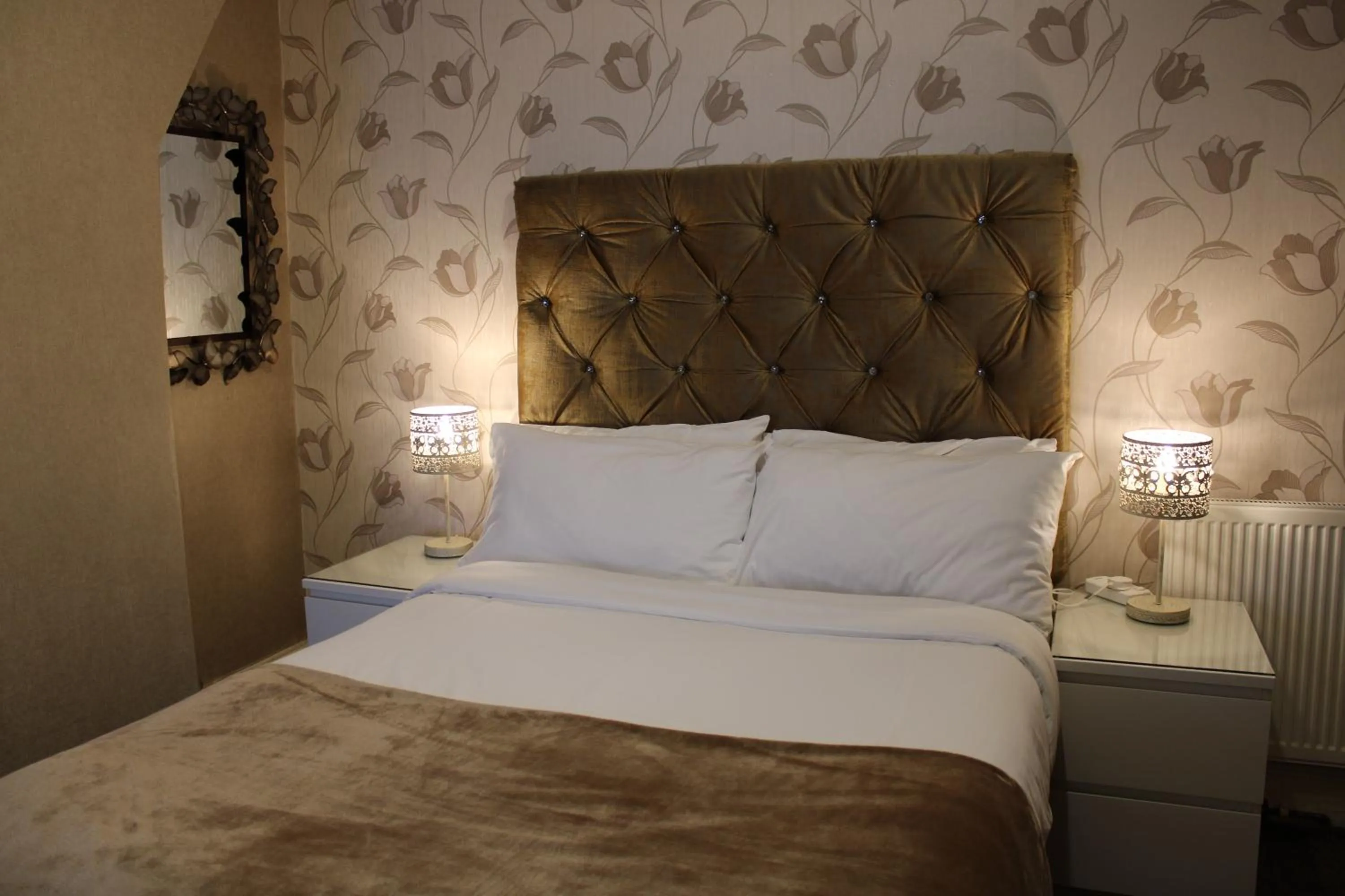 Bed in Mardonia Hotel