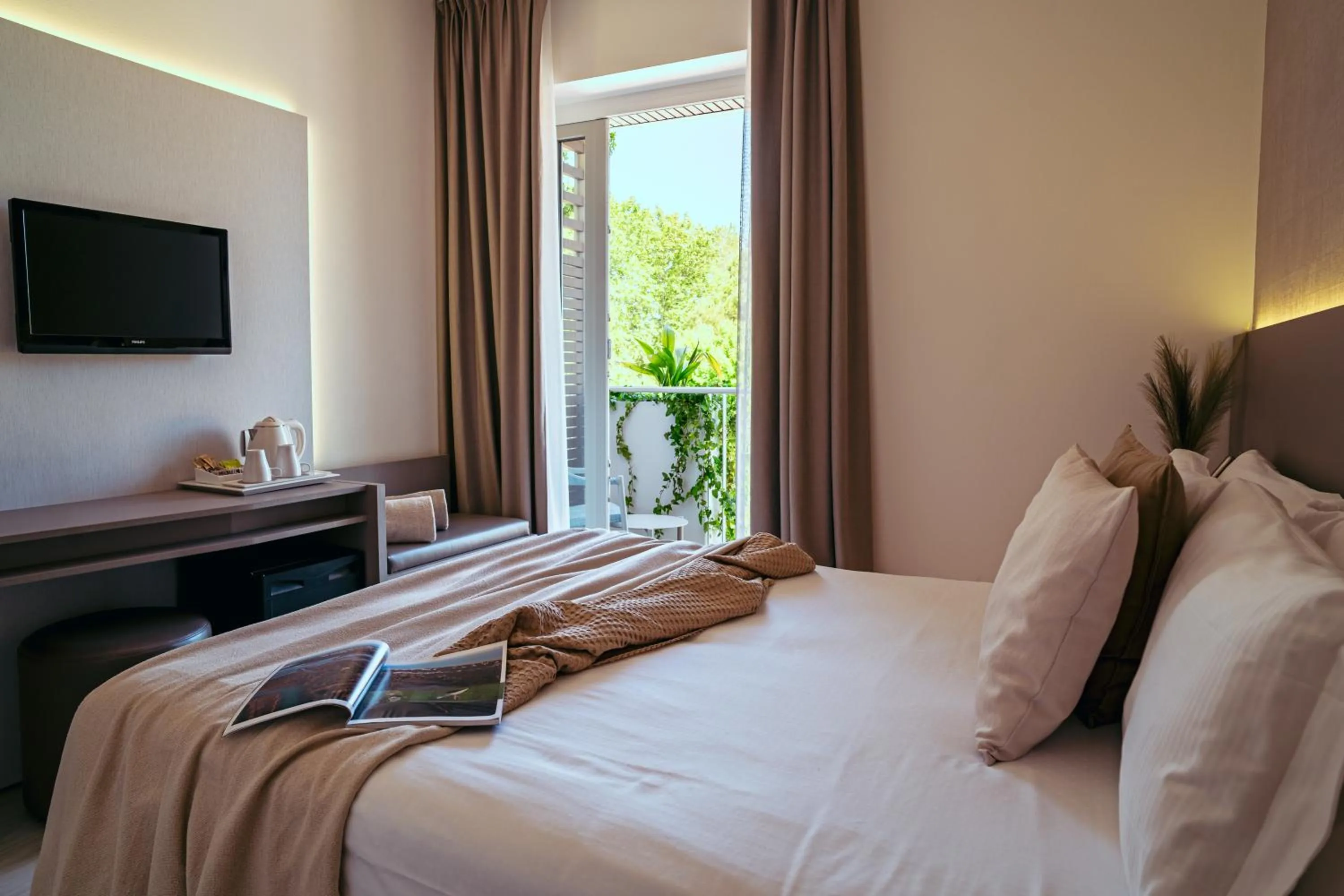 Bed in Hotel Renania