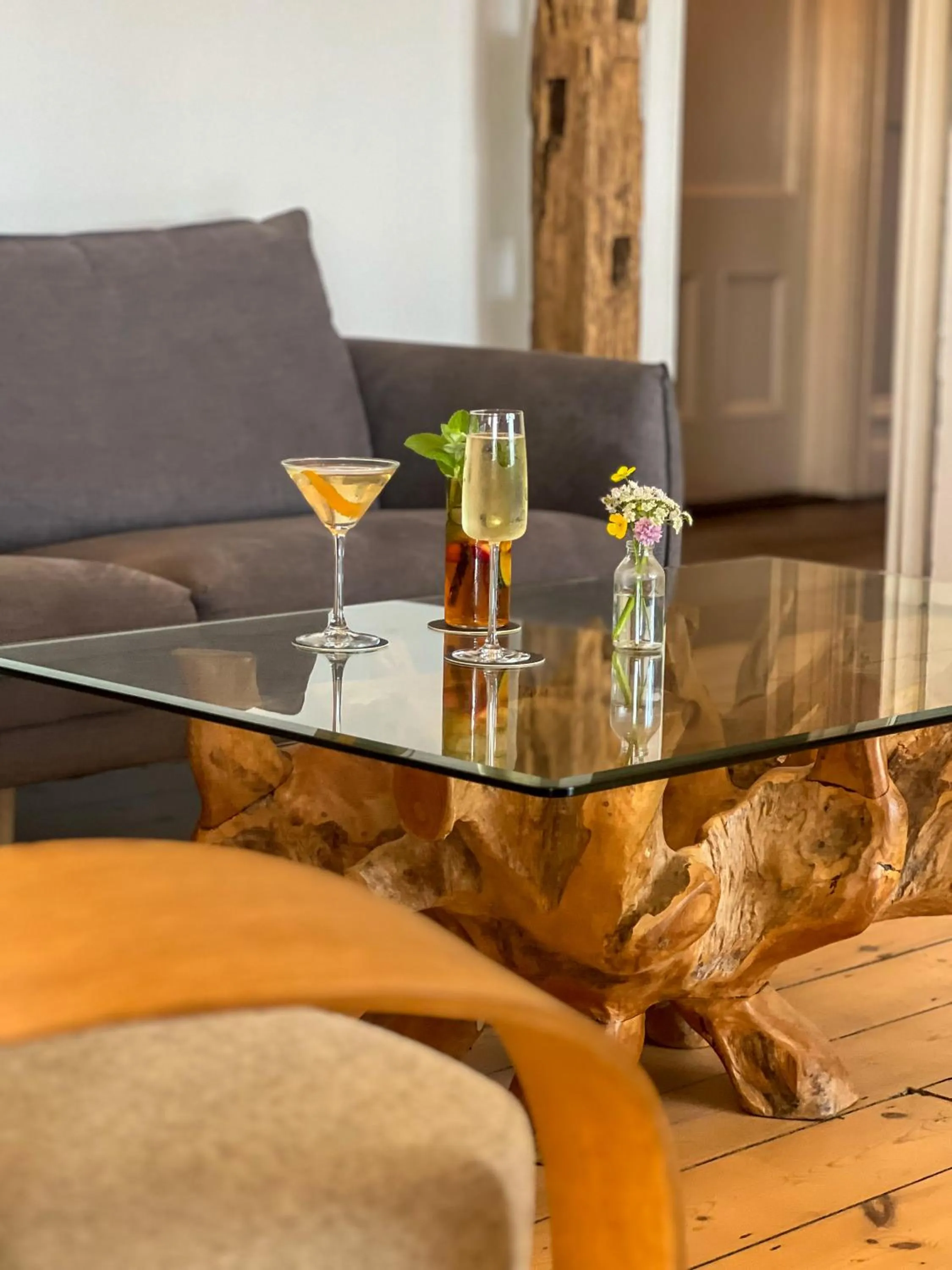 Drinks in Housel Bay Hotel