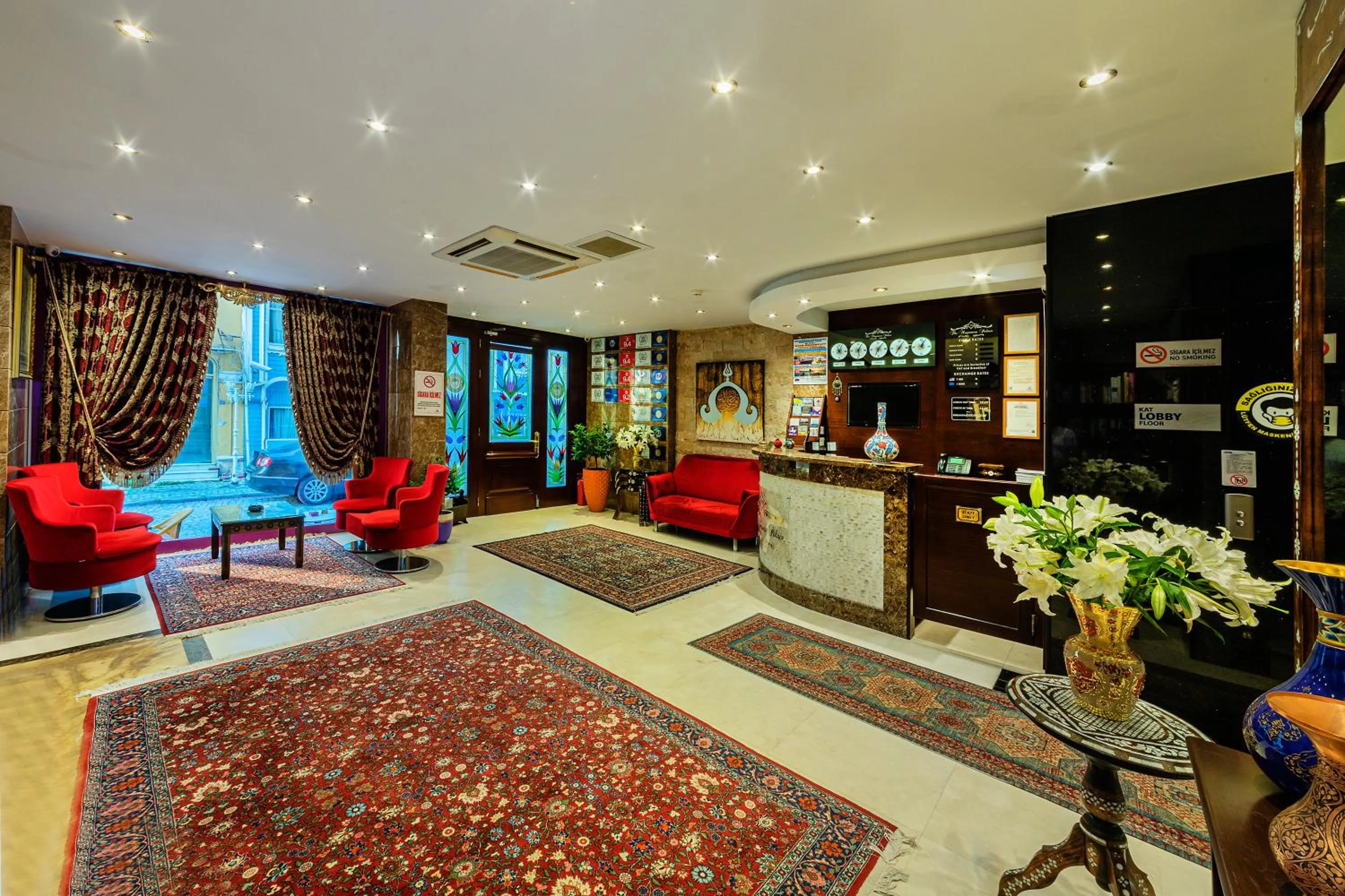 Lobby or reception in The Magnaura Palace Hotel