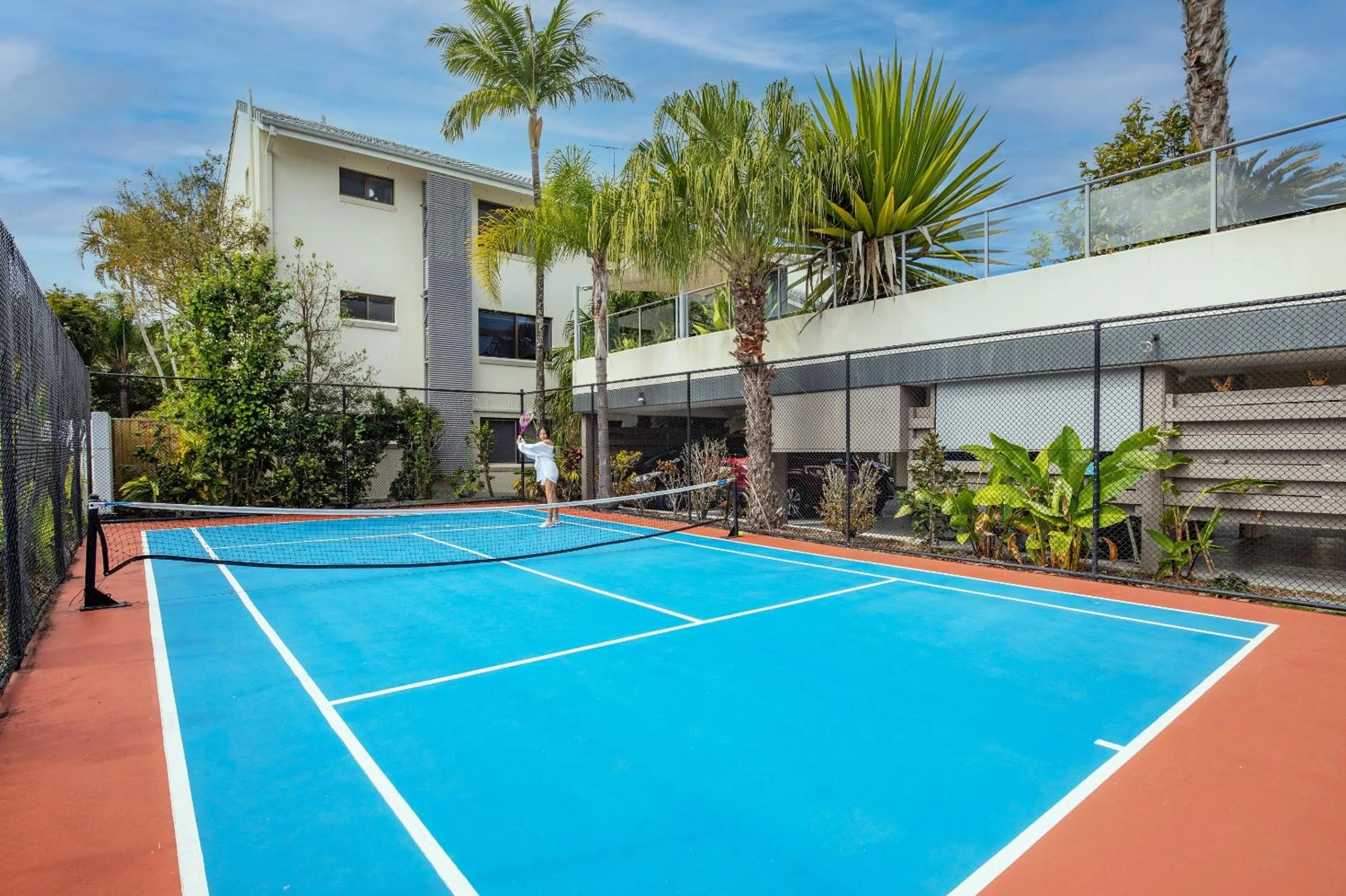 Tennis court in Culgoa Point Beach Resort